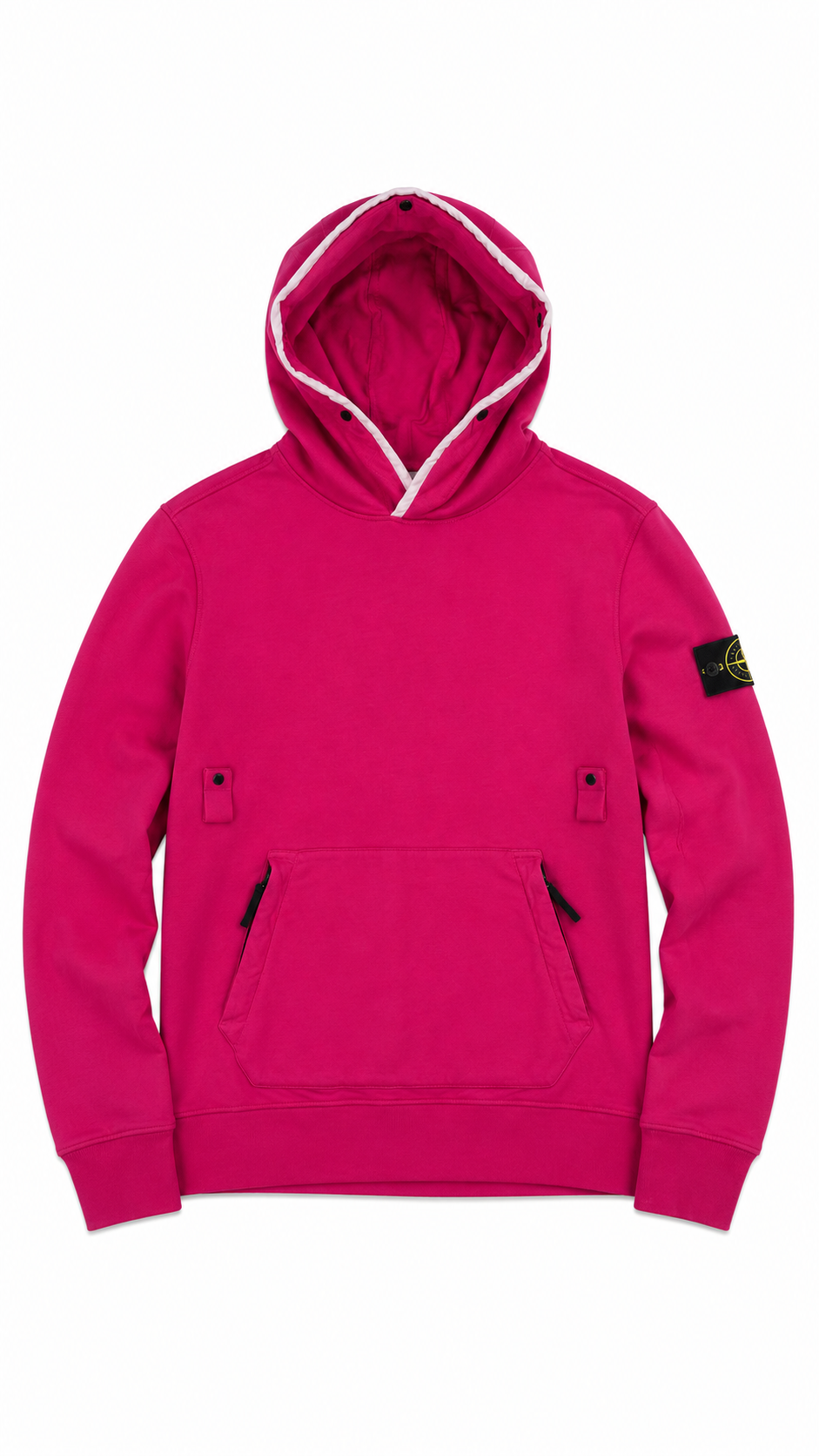 Sweat à Capuche Stone Island rose taille L, seconde main authentifiée NB08 — vue 1