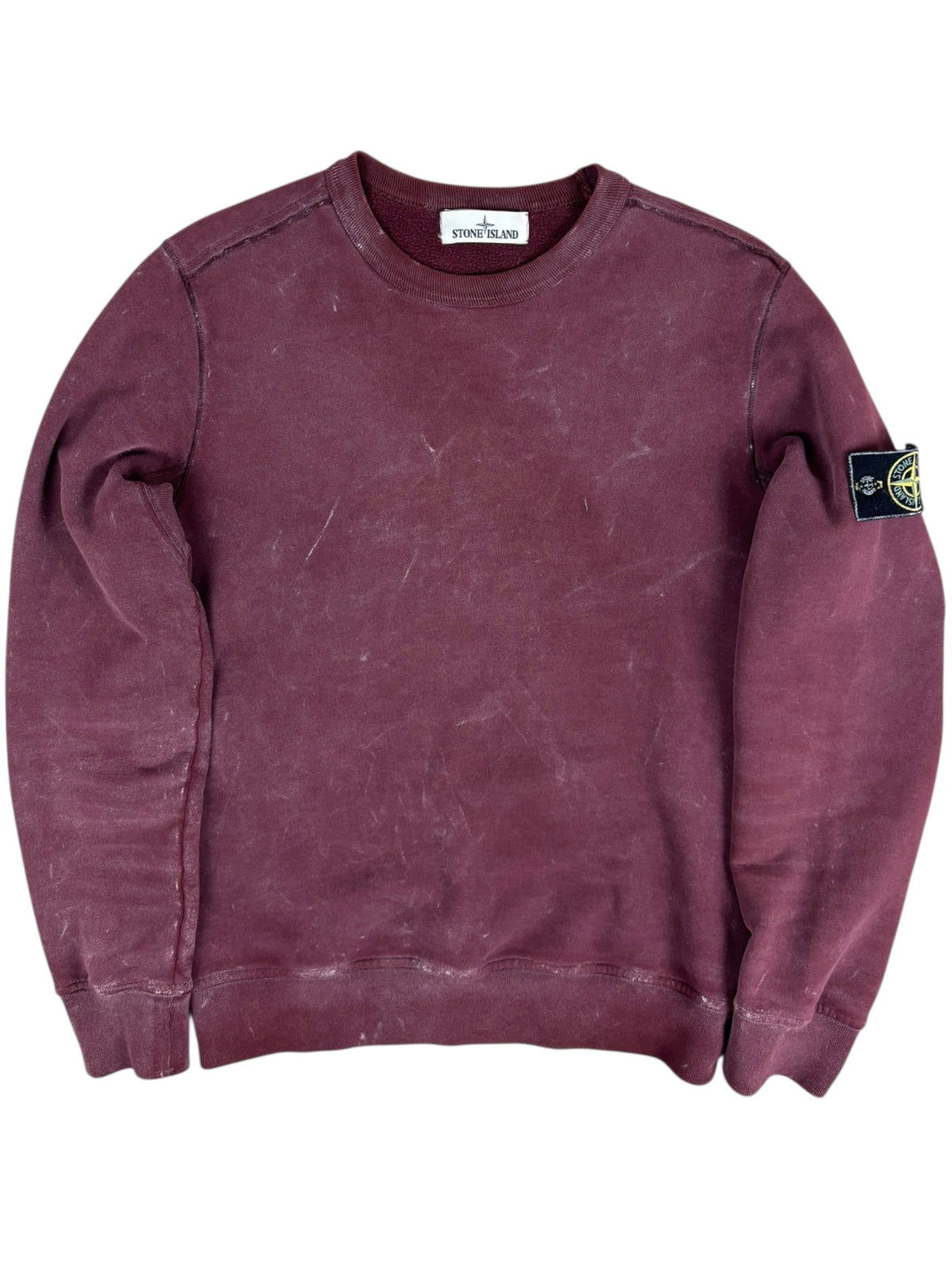 Sweat Stone Island bordeaux taille S - Vue de face