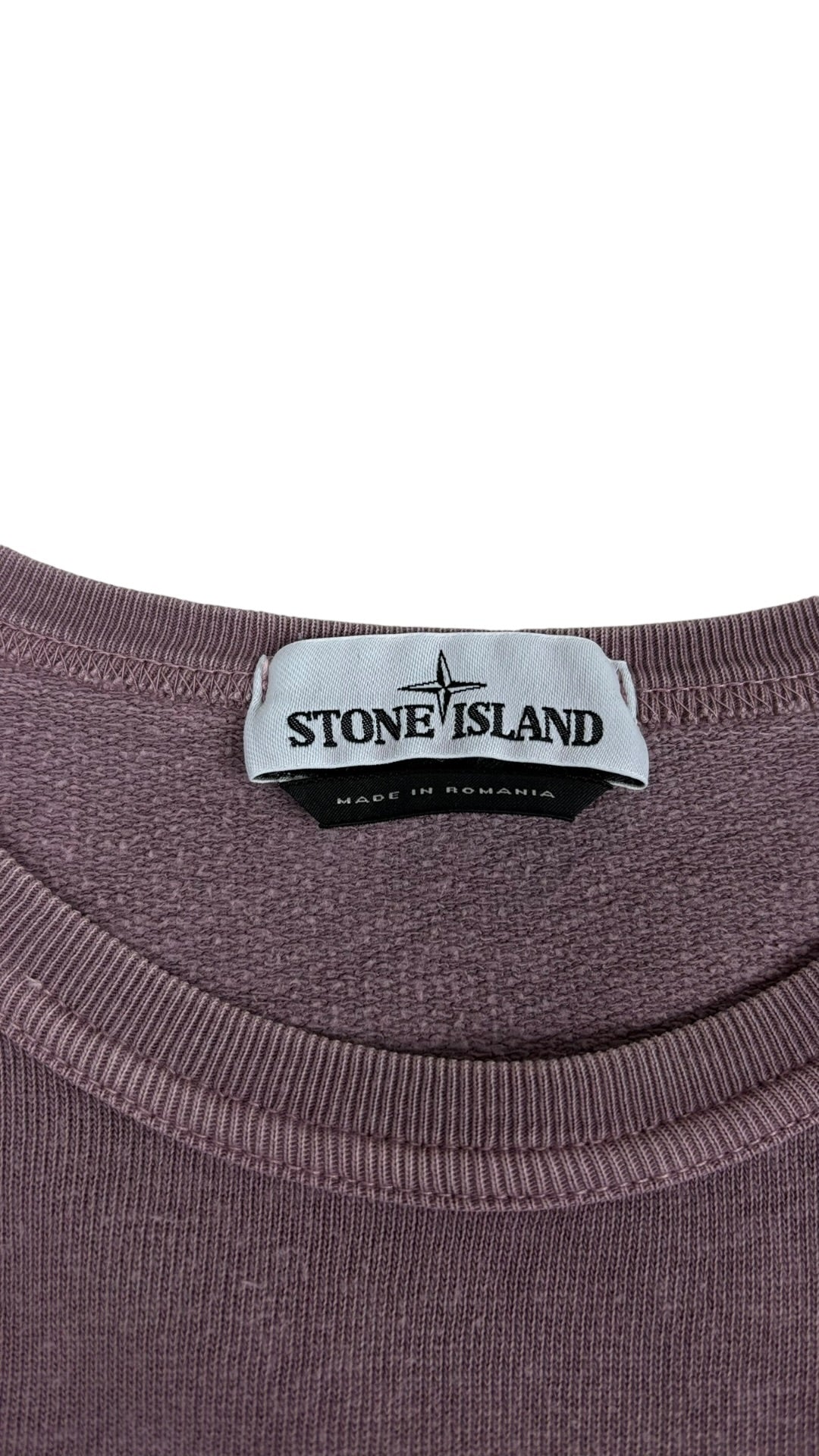 Sweat Stone Island bordeaux taille XXL - Détail
