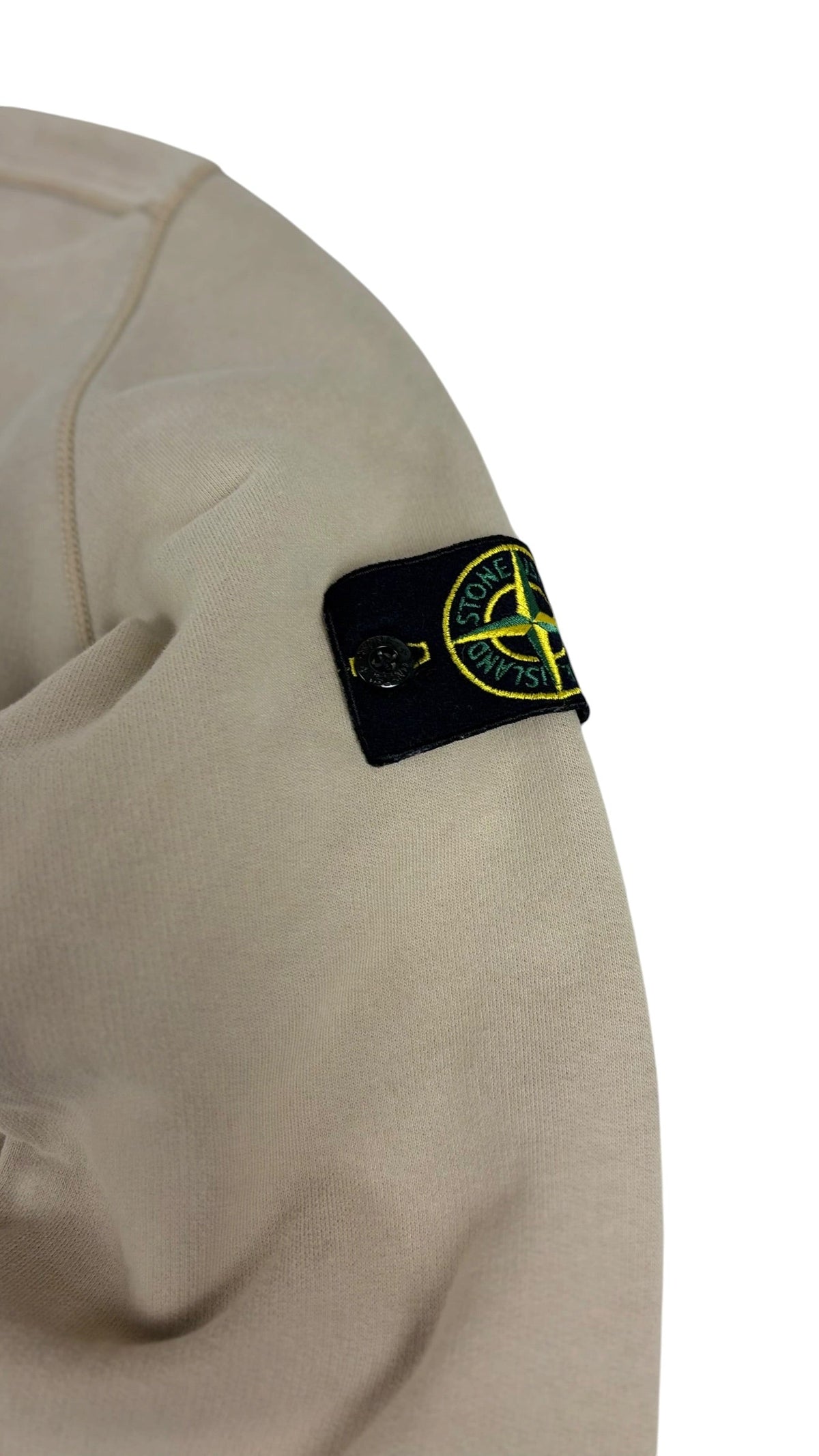 Sweat Stone Island crème taille M - Vue de dos