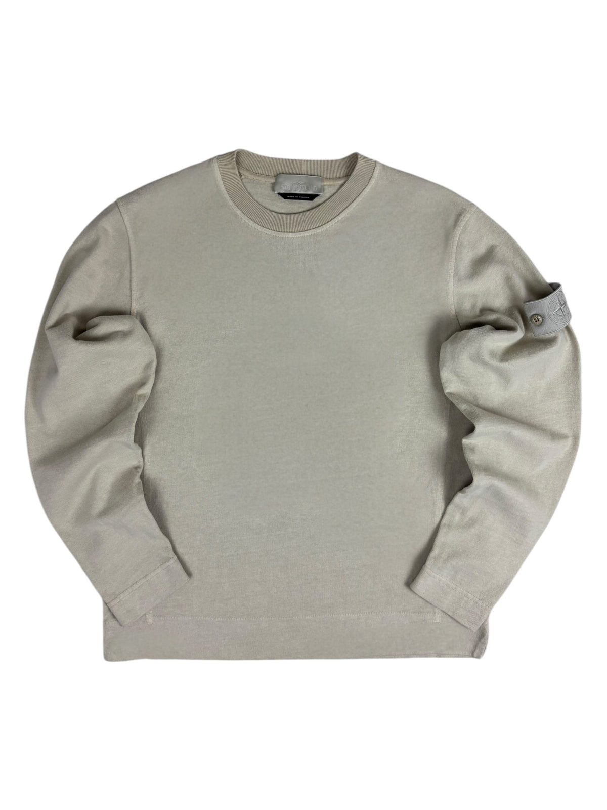 Sweat Stone Island crème taille M - Vue de face