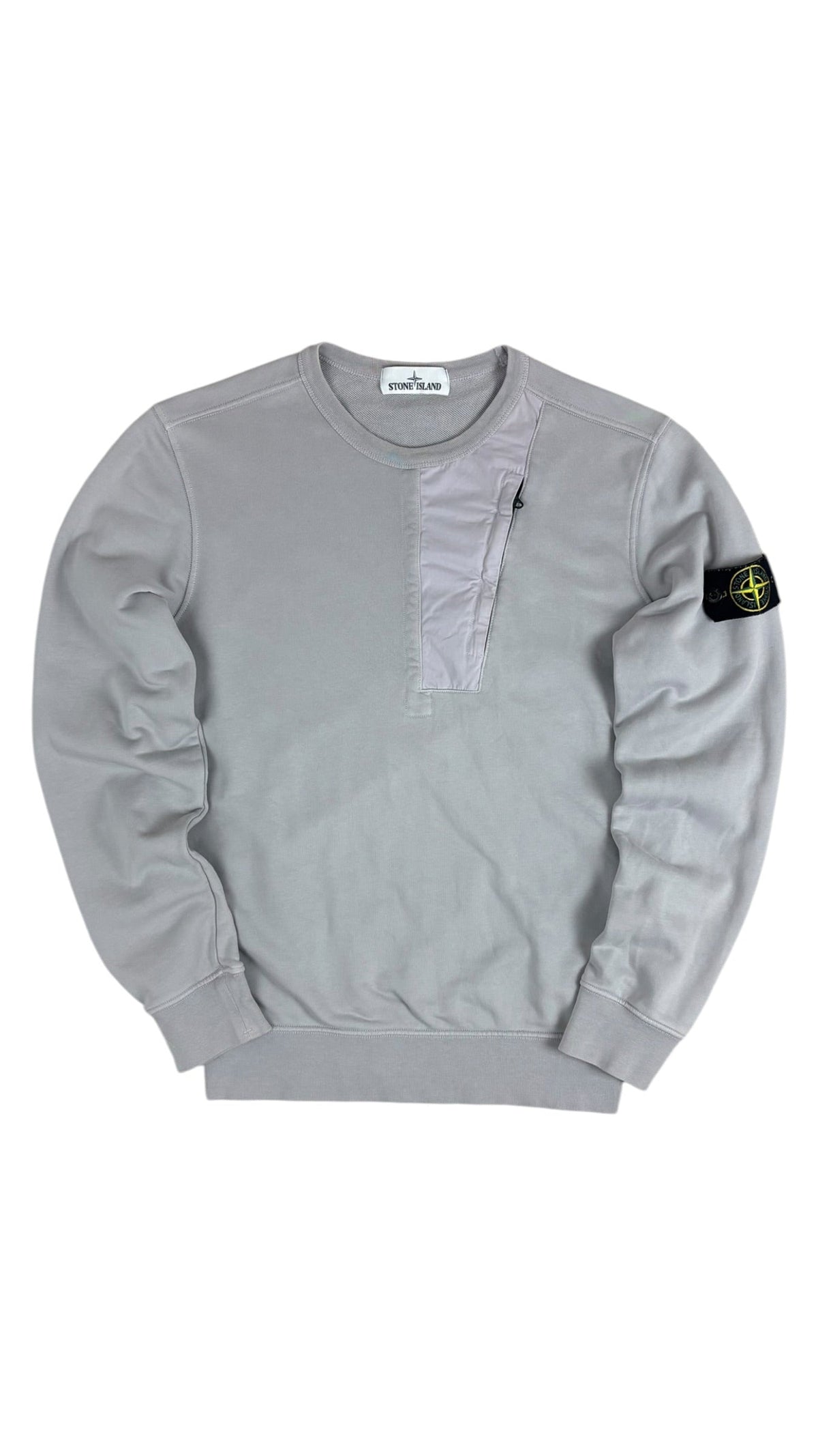 Sweat Stone Island gris taille S - Vue de face