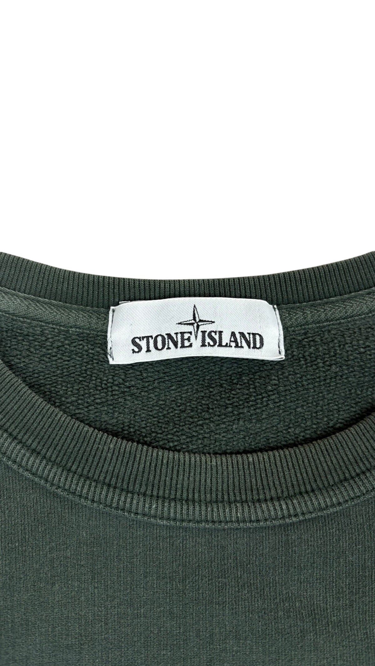 Sweat Stone Island kaki taille L - Détail
