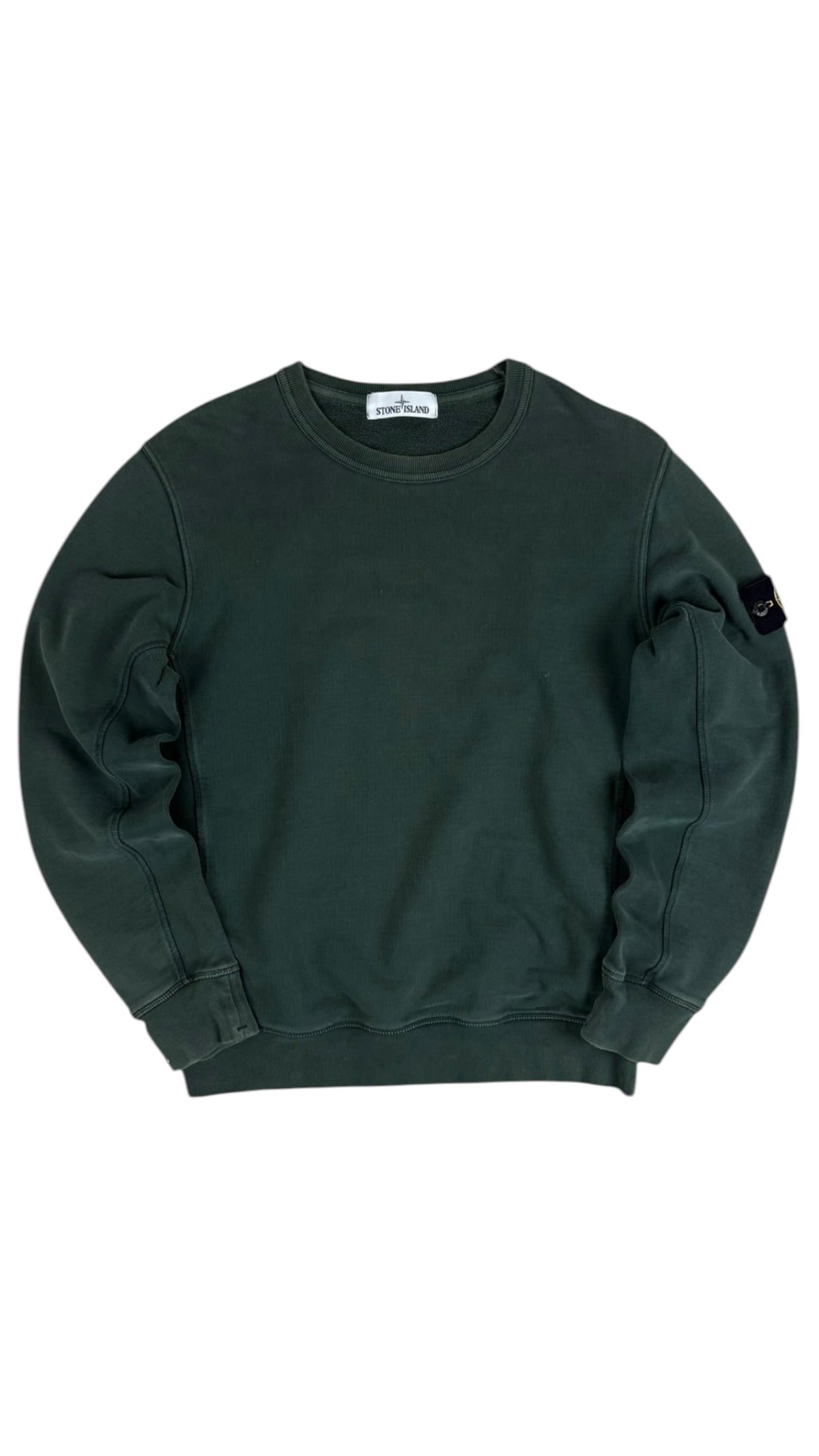 Sweat Stone Island kaki taille L - Vue de face