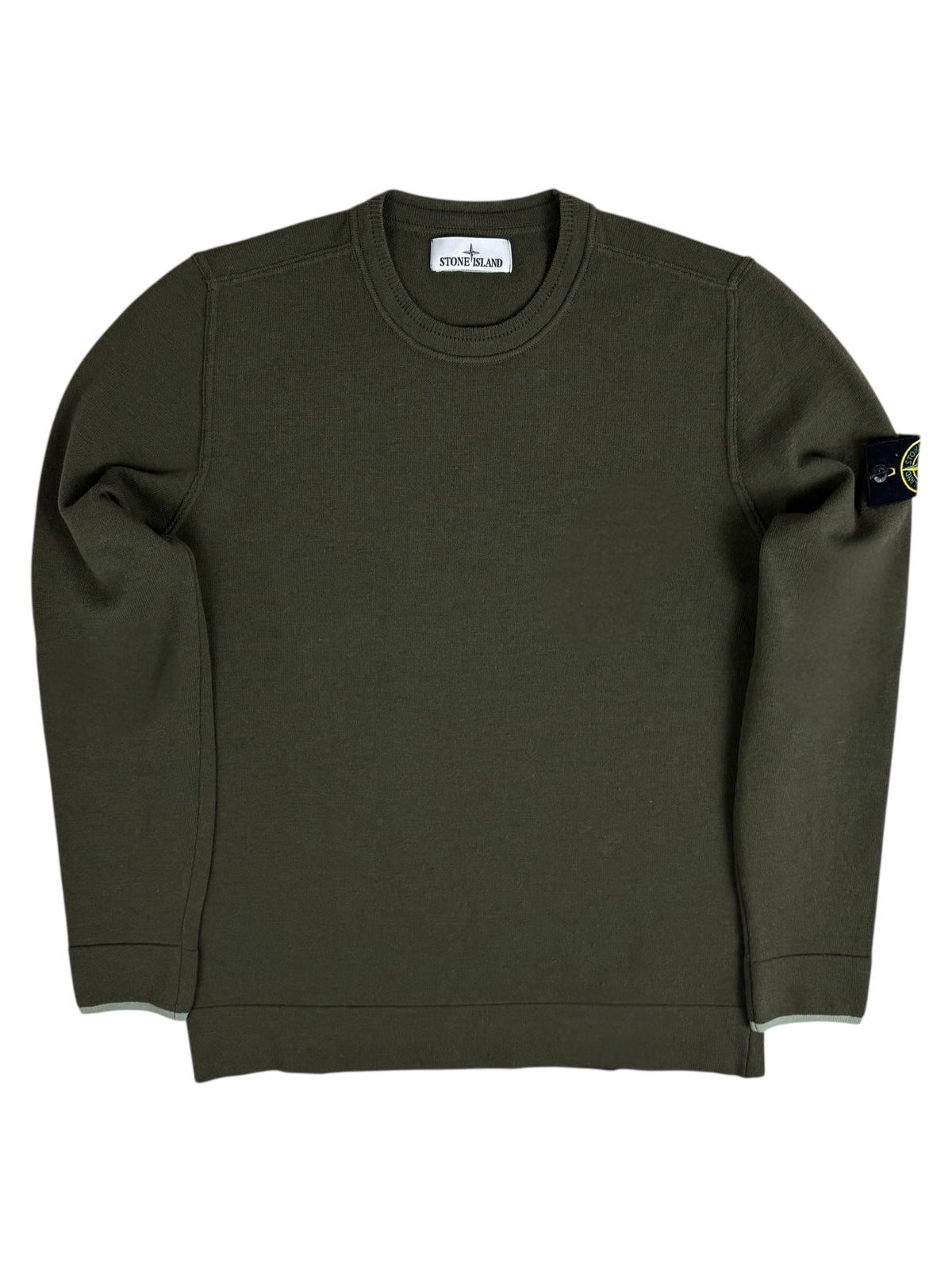 Sweat Stone Island kaki taille L - Vue de face