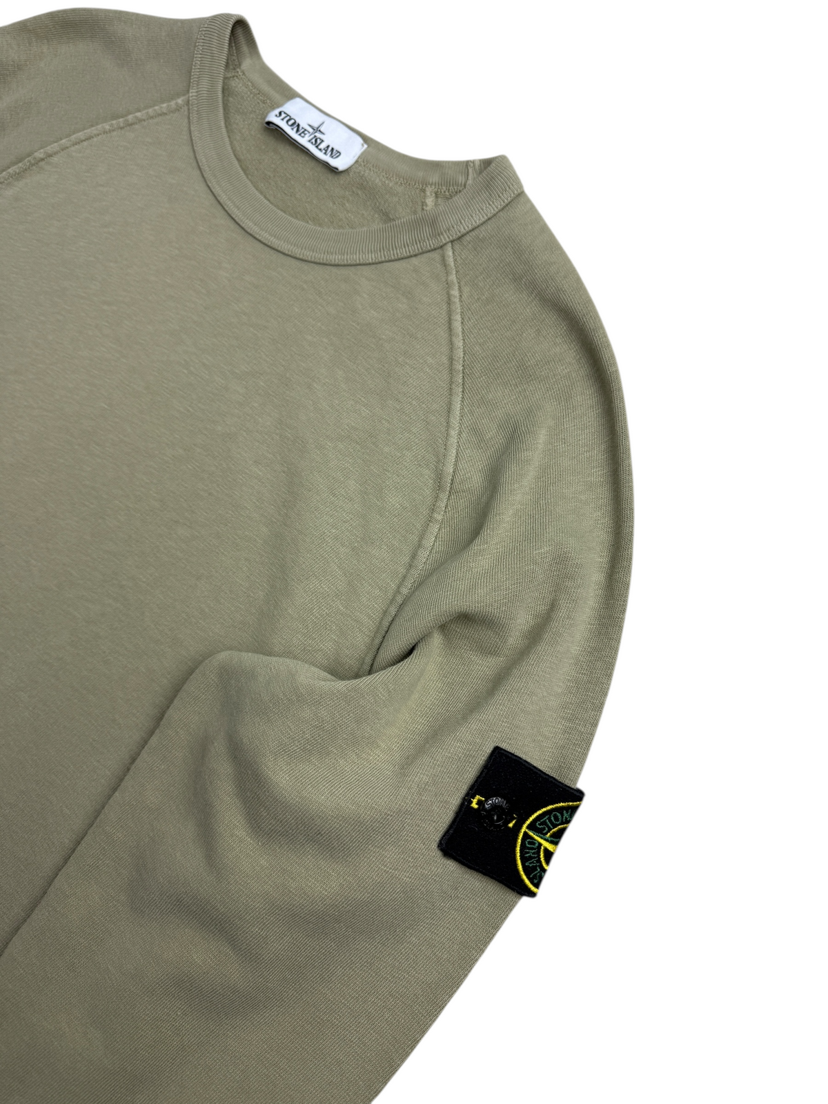 Sweat Stone Island kaki taille M - Vue de dos