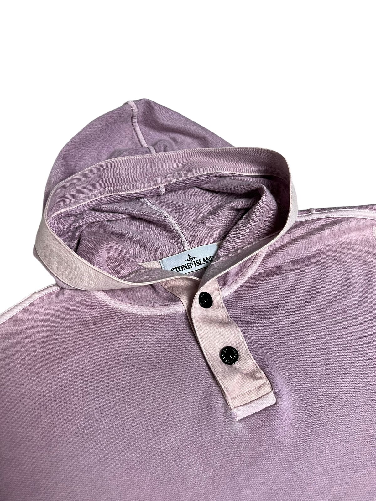 Sweat Stone Island lila taille S - Logo et étiquette
