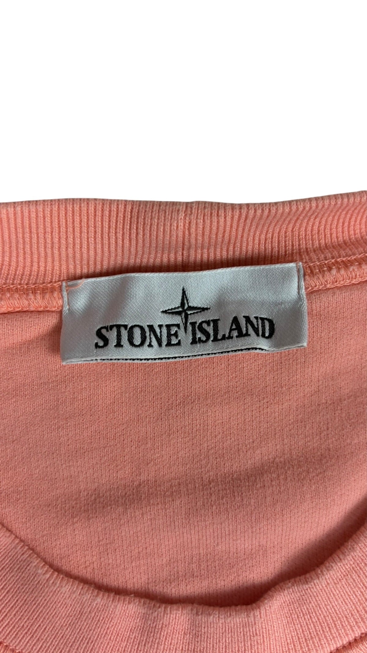 Sweat Stone Island saumon taille L - Détail