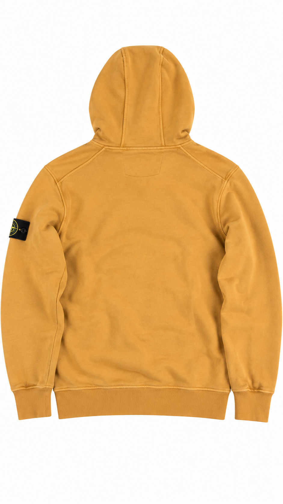 Hoodie Stone Island Cotton Fleece in Camel, Größe S, Rückansicht — Ansicht 2