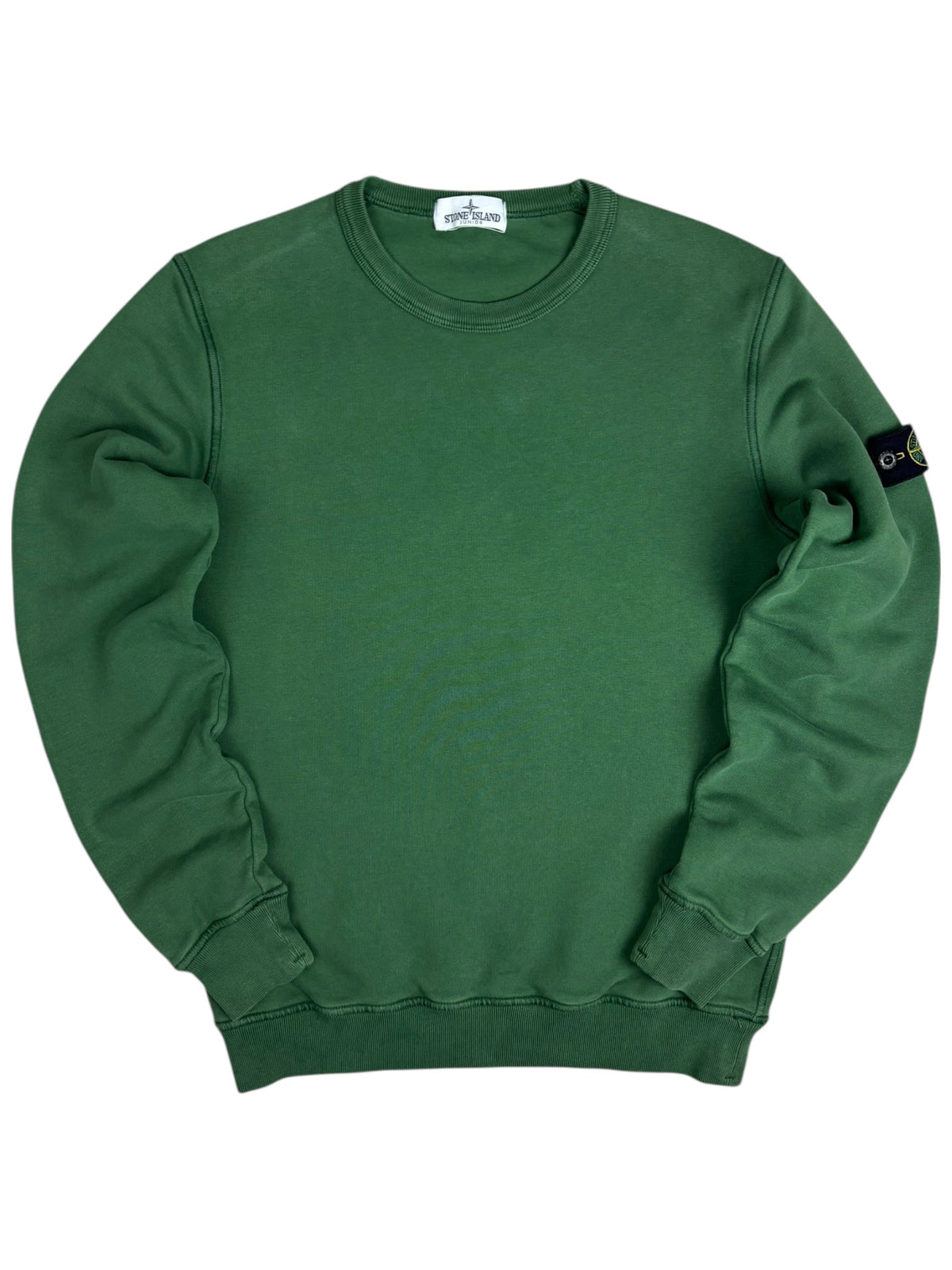 Sweat Stone Island vert taille 12 ans - Vue de face