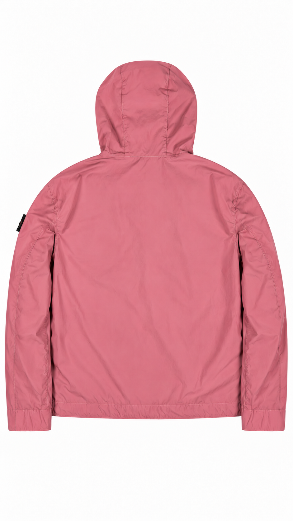 Stone Island Light Compact Touch Poly-TC Oleander hooded jacket, pink, back view — view 2
