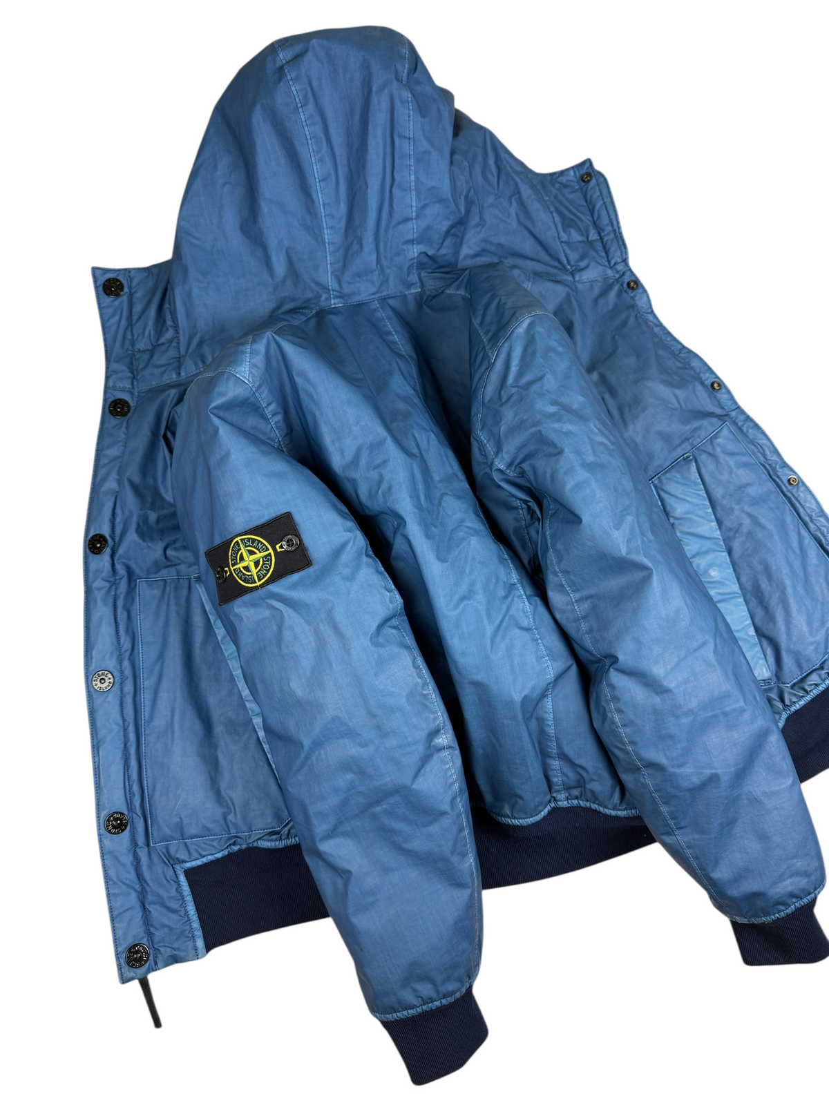 Veste Stone Island bleu taille S - Vue de dos