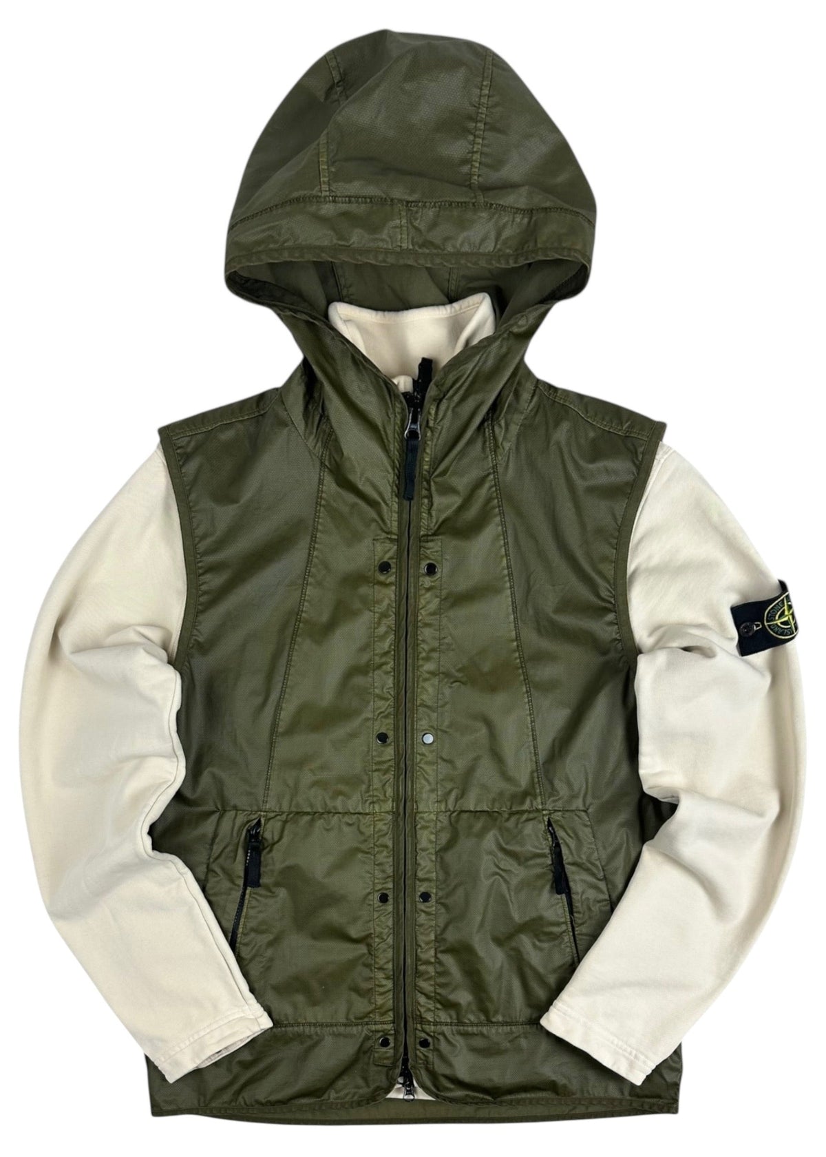 Veste Stone Island kaki / beige taille M - Vue de face