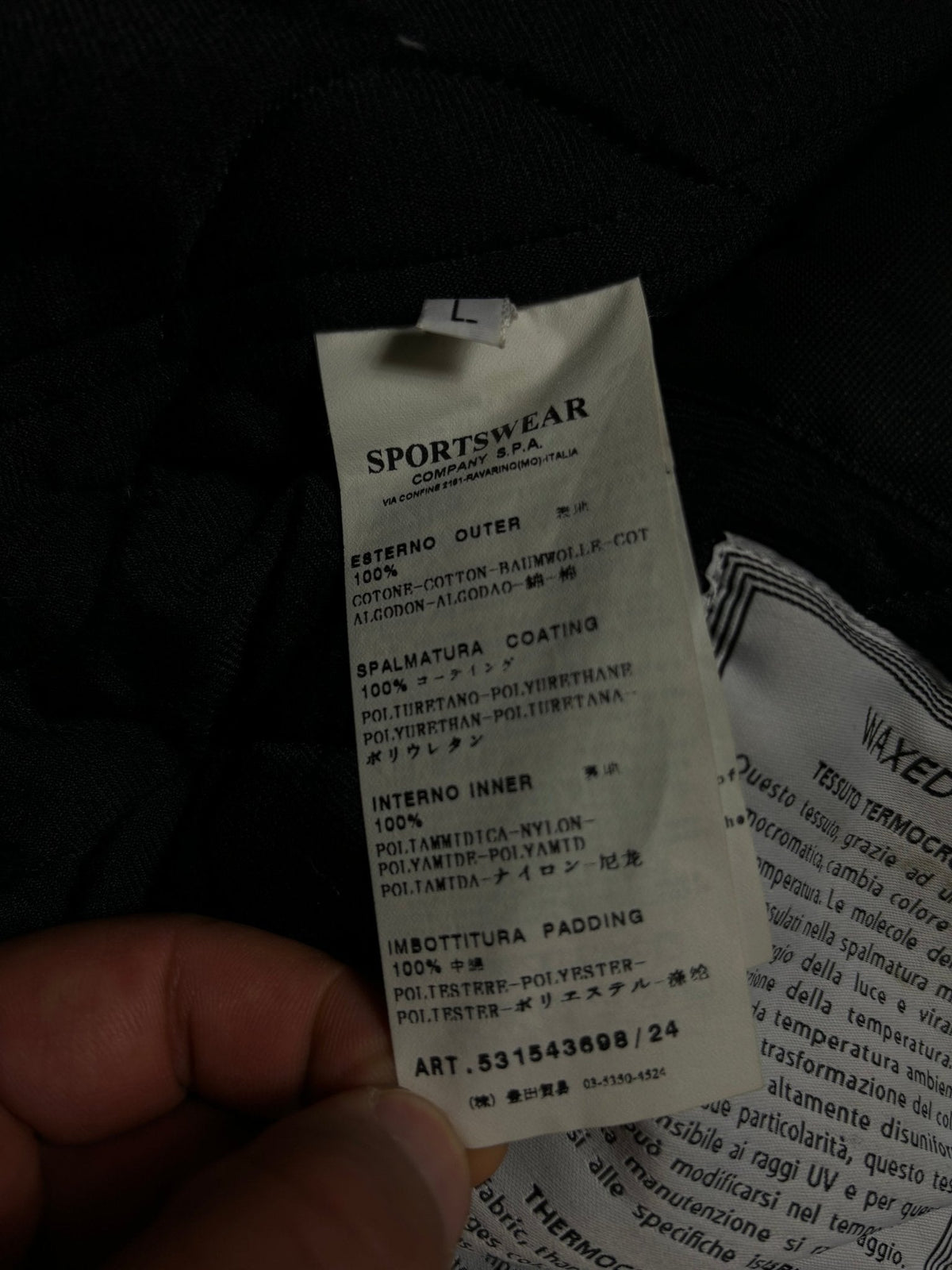 VESTE STONE ISLAND WAXED ICE 2 - NB08 SHOP