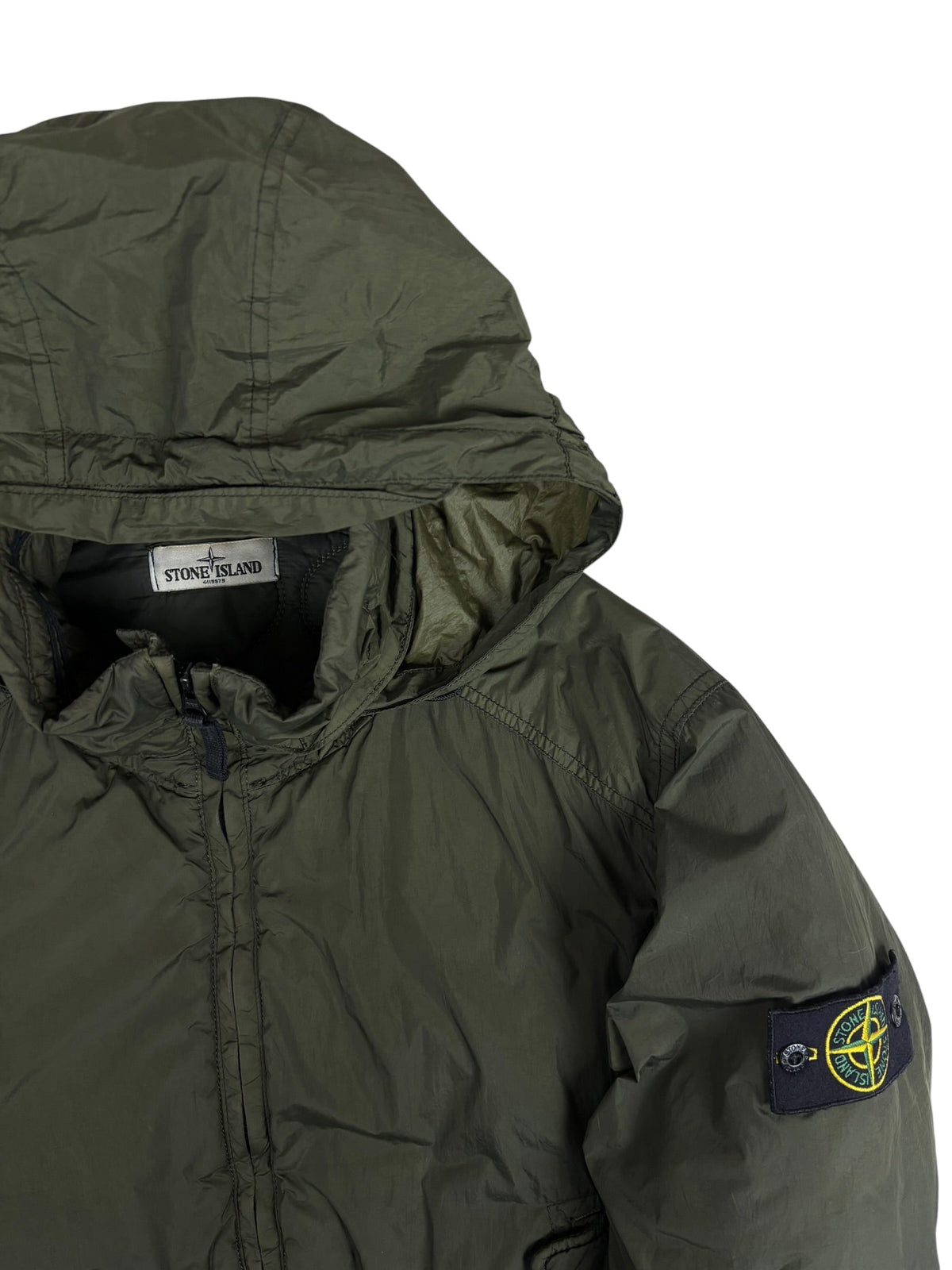 Veste Stone Island kaki taille L - Vue de dos