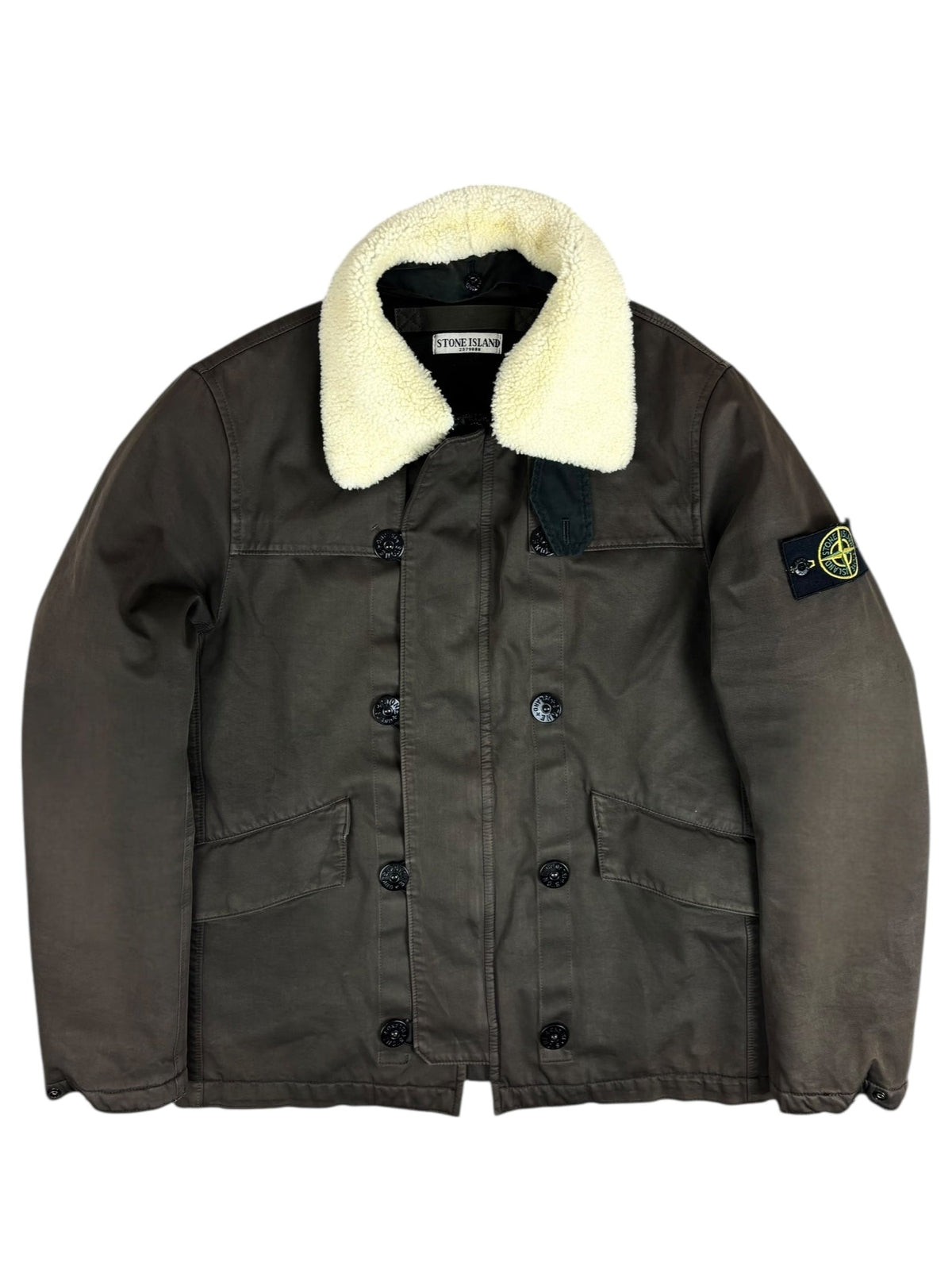 Veste Stone Island kaki taille M - Vue de face