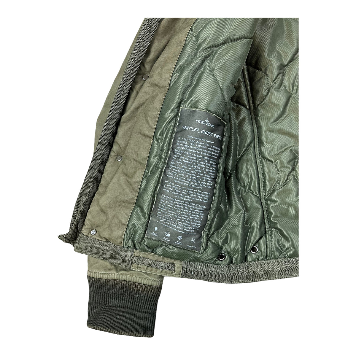 VESTE STONE ISLAND VENTILE GHOST PIECE - NB08