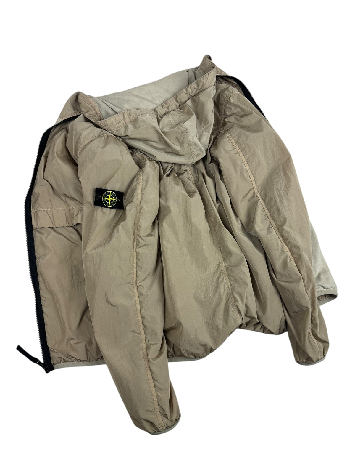 Veste Stone Island kaki taille XS - Logo et étiquette