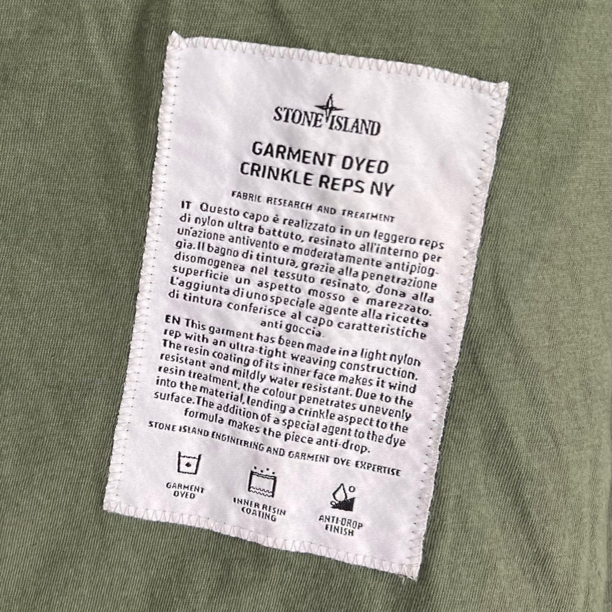 Veste Stone Island Garment Dyed - NB08