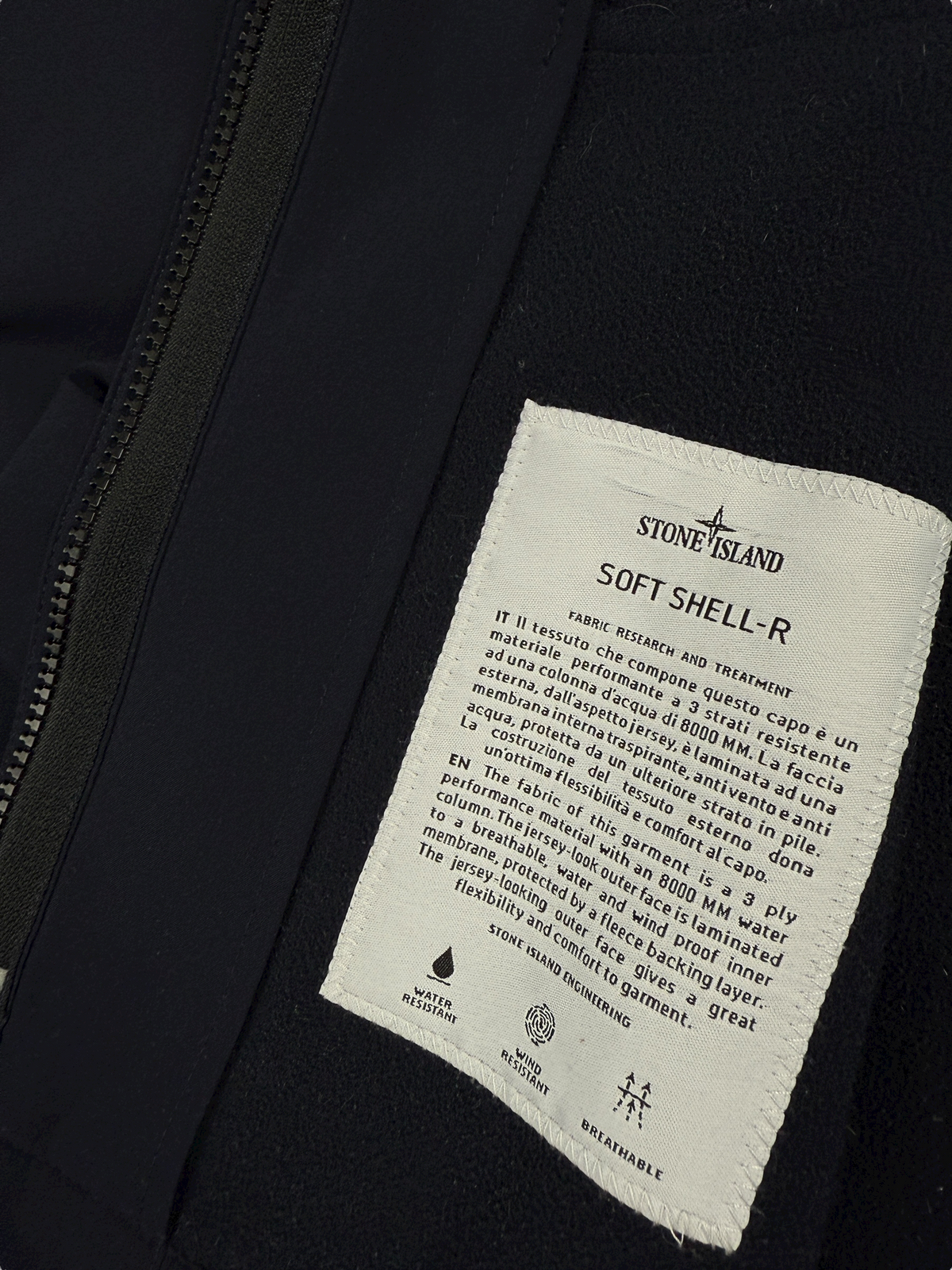 Veste Stone Island marine taille L - Vue côté