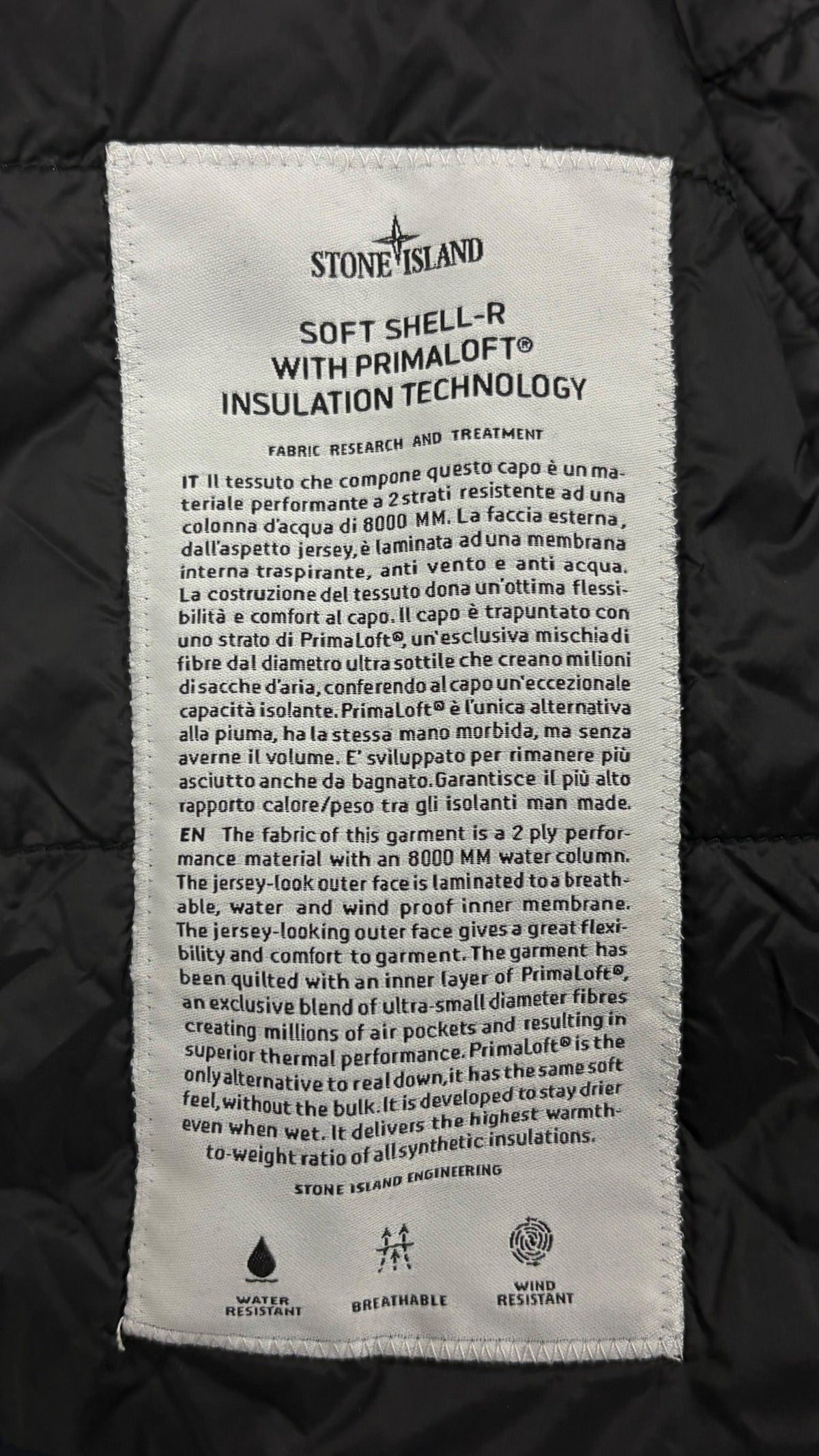 Veste Stone Island marine taille L - Vue côté