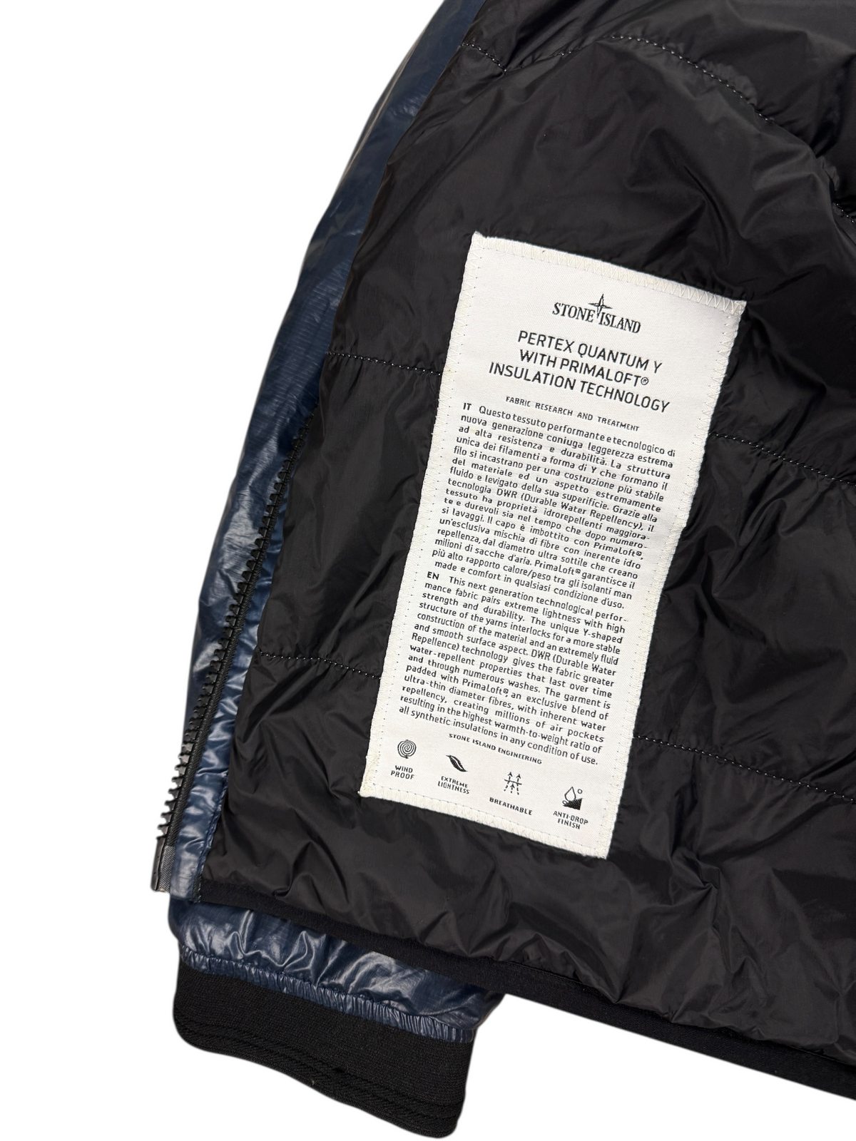 Veste Stone Island marine taille M - Détail