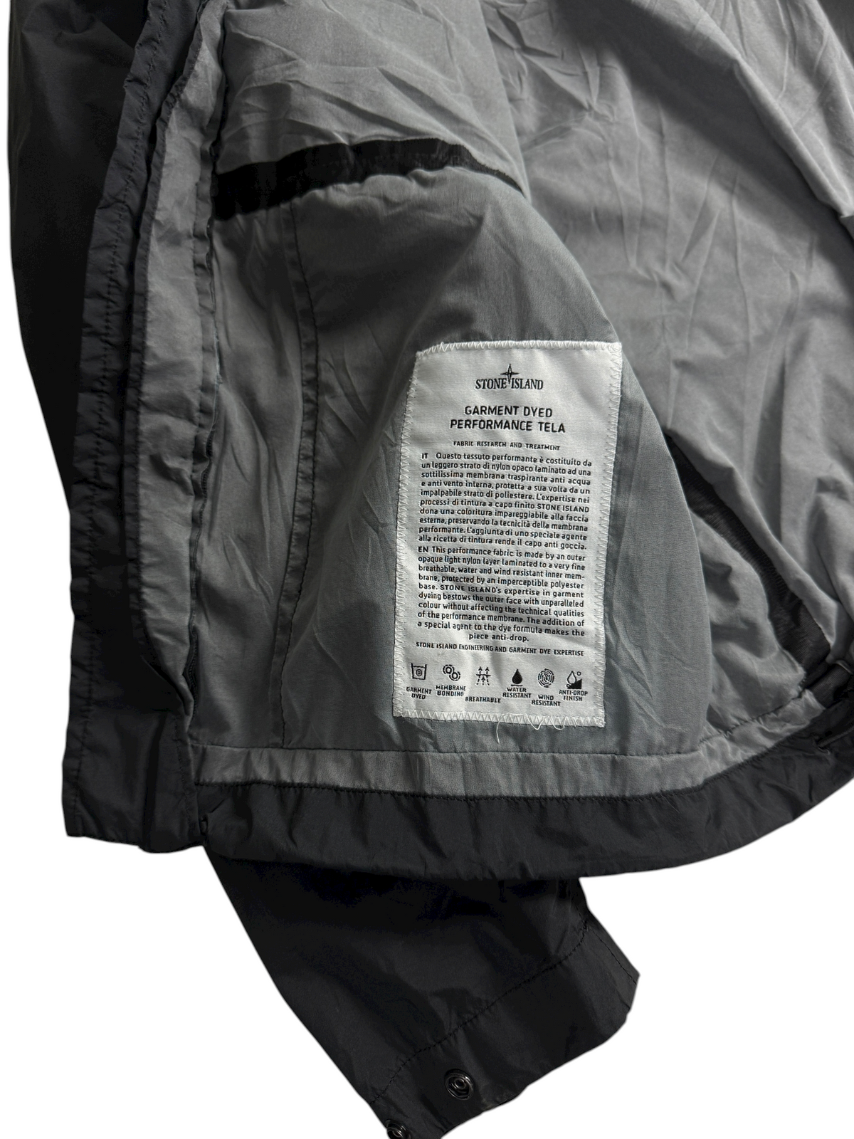 Veste Stone Island marine taille M - Vue côté