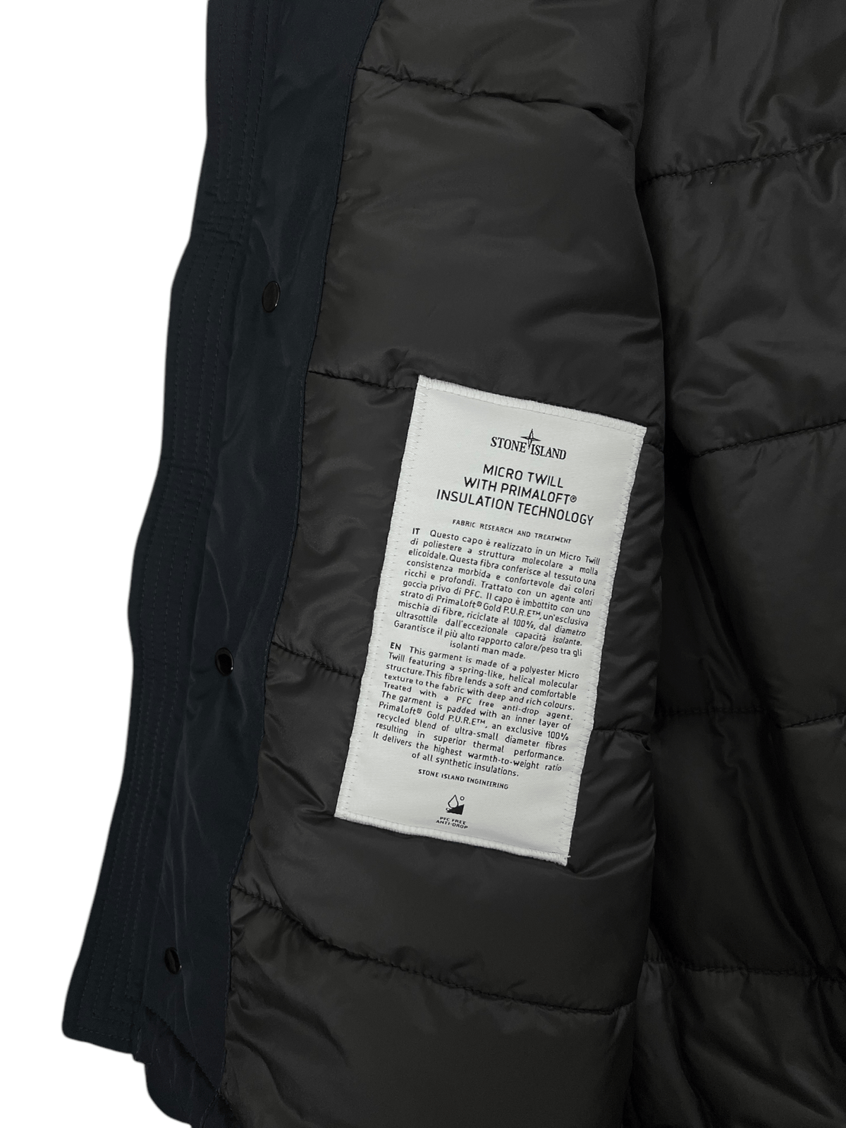 VESTE STONE ISLAND MICRO TWILL WITH PRIMALOFT - NB08 SHOP
