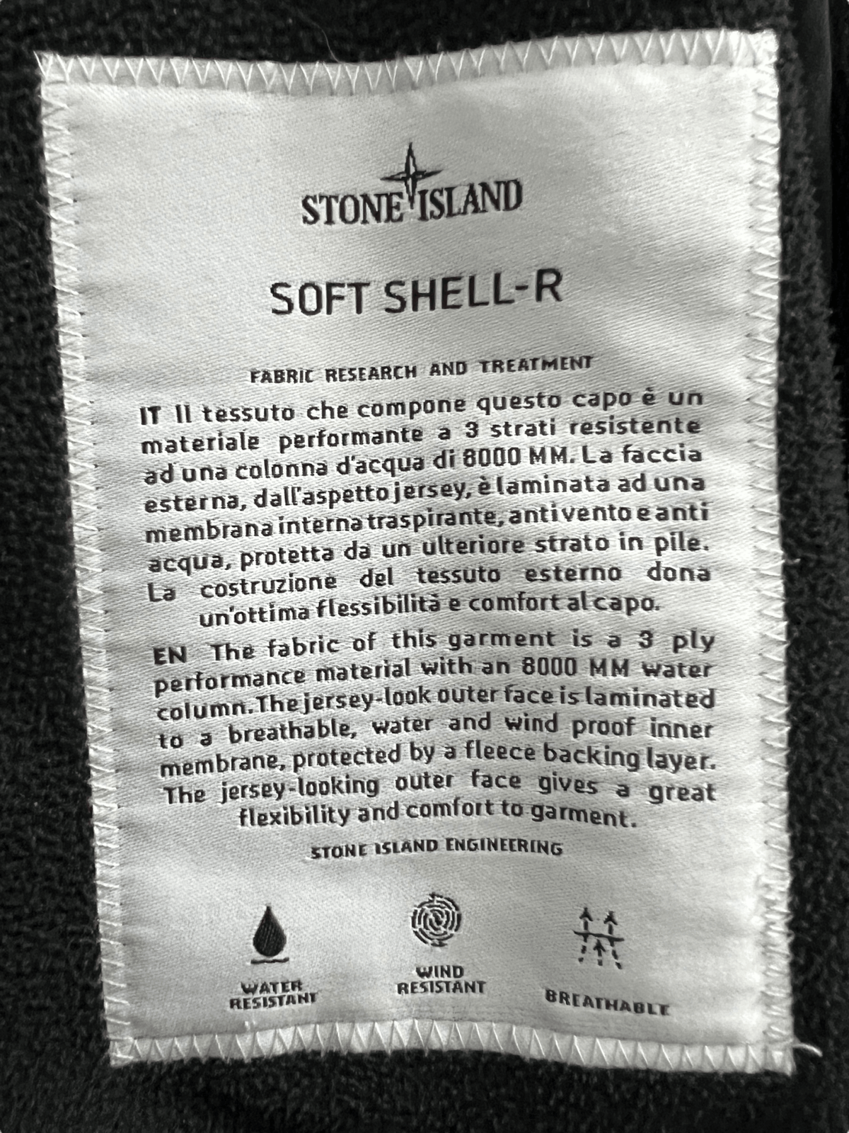 VESTE STONE ISLAND SOFT SHELL - R - NB08 SHOP