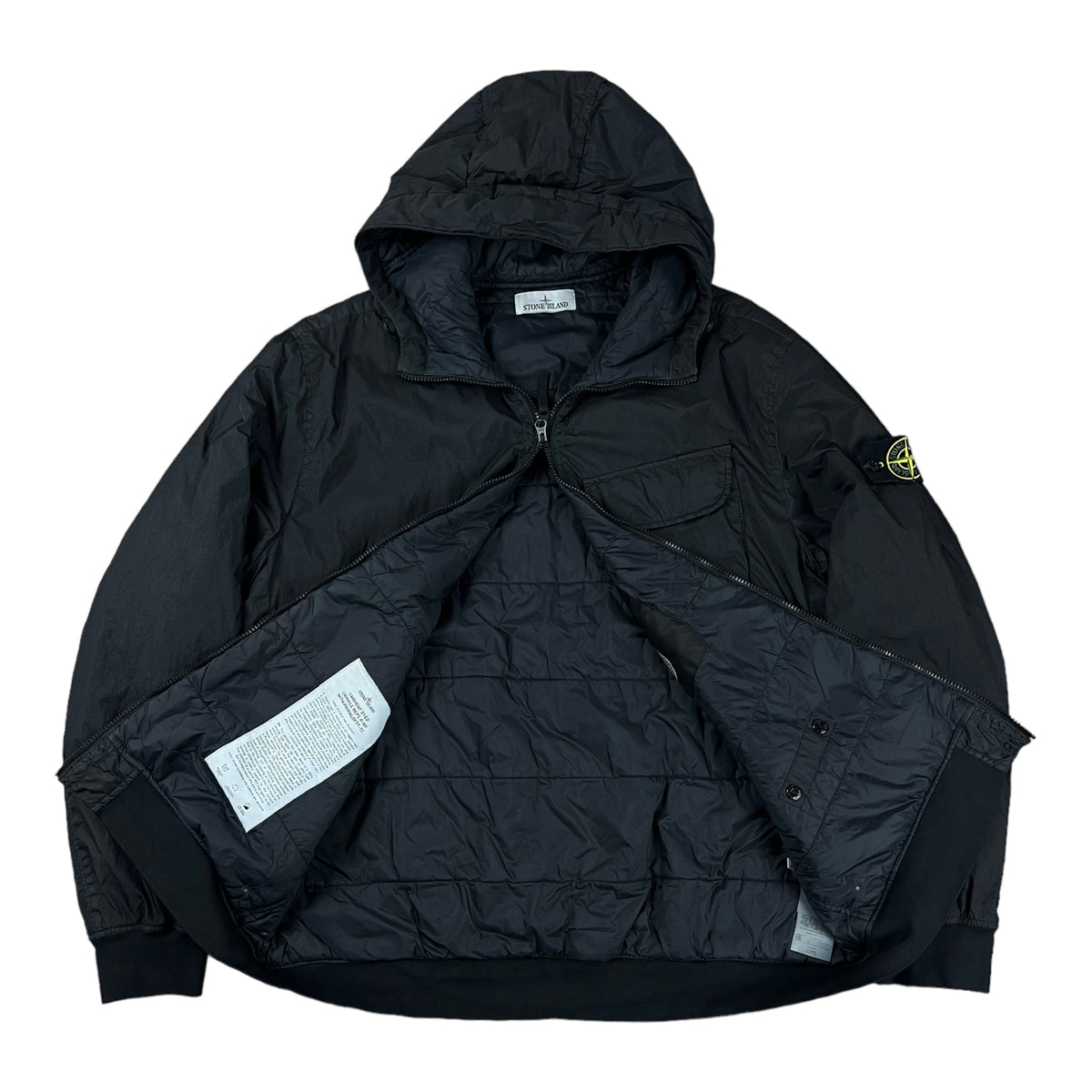 VESTE STONE ISLAND GARMENT DYED CRINKLE REPS R-NY WITH PRIMALOFT-TC - NB08