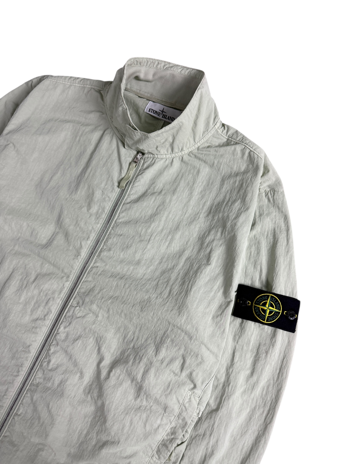 Veste Stone Island vert taille XL - Logo et étiquette
