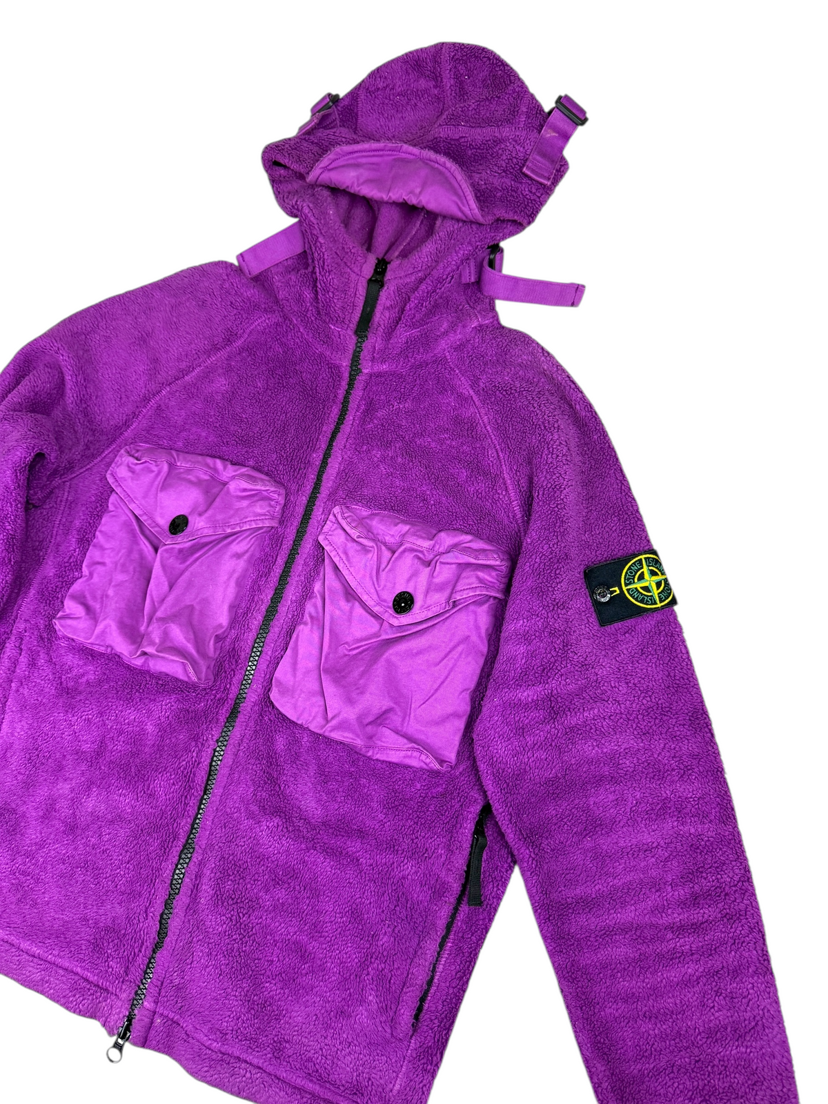 Veste Stone Island violet taille S - Détail