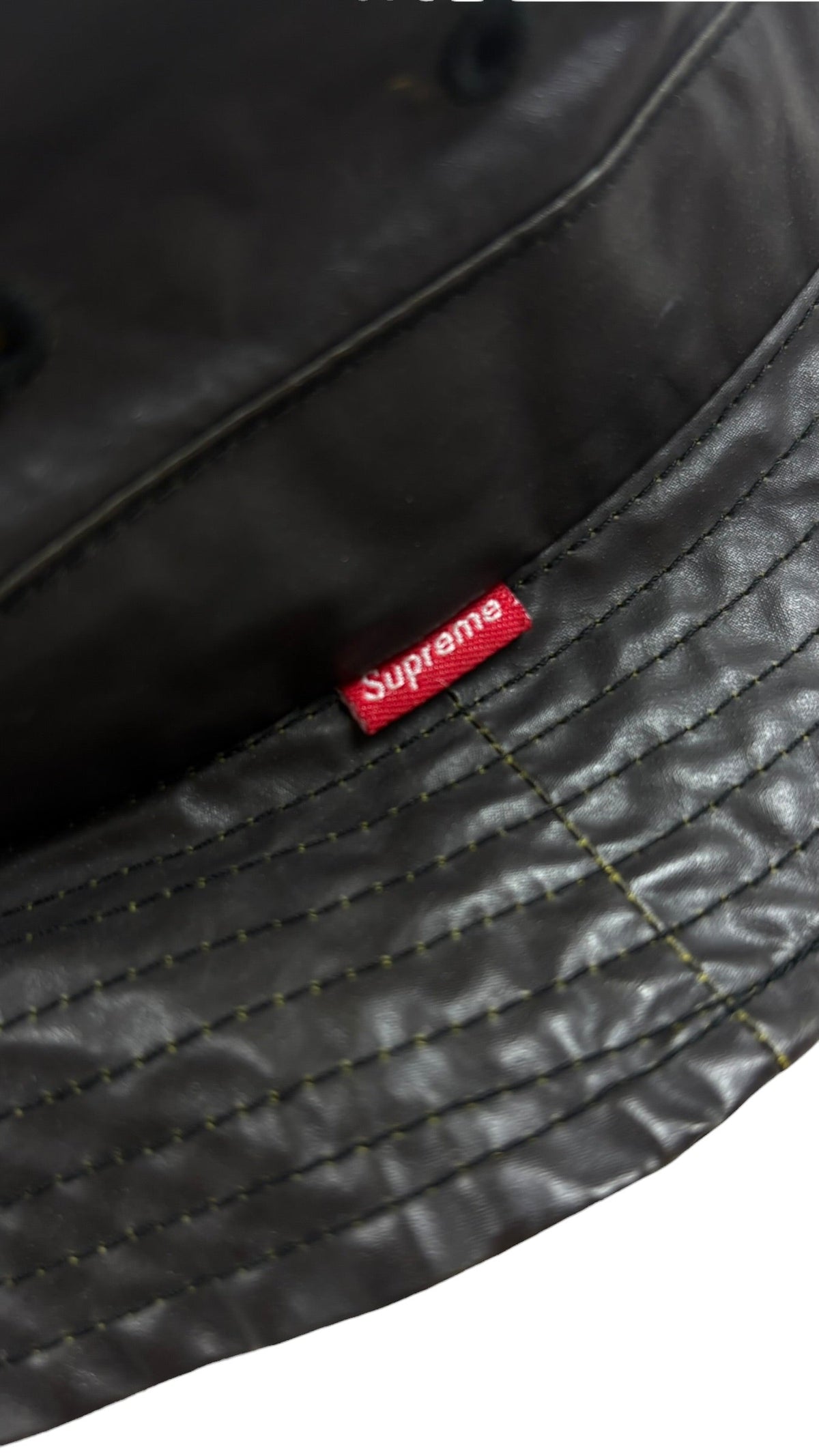Bob Stone Island X Supreme marron / jaune taille S/M - Détail
