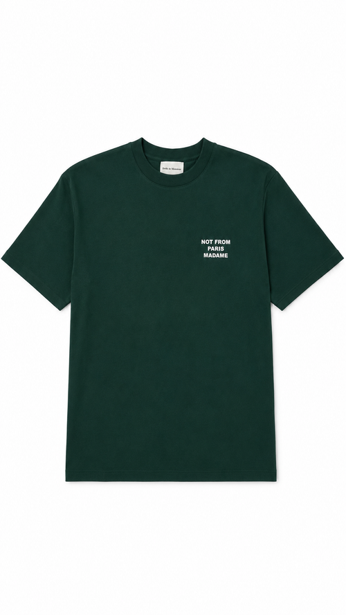T-Shirt Drôle De Monsieur Slogan - Grün - Neu