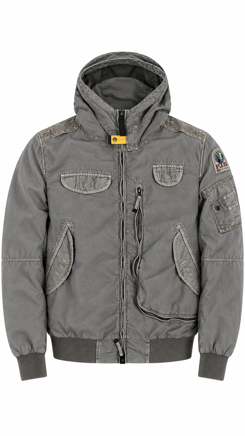 Veste à Capuche Parajumpers Reloaded Gris Taille L – vue de face – NB08 Shop