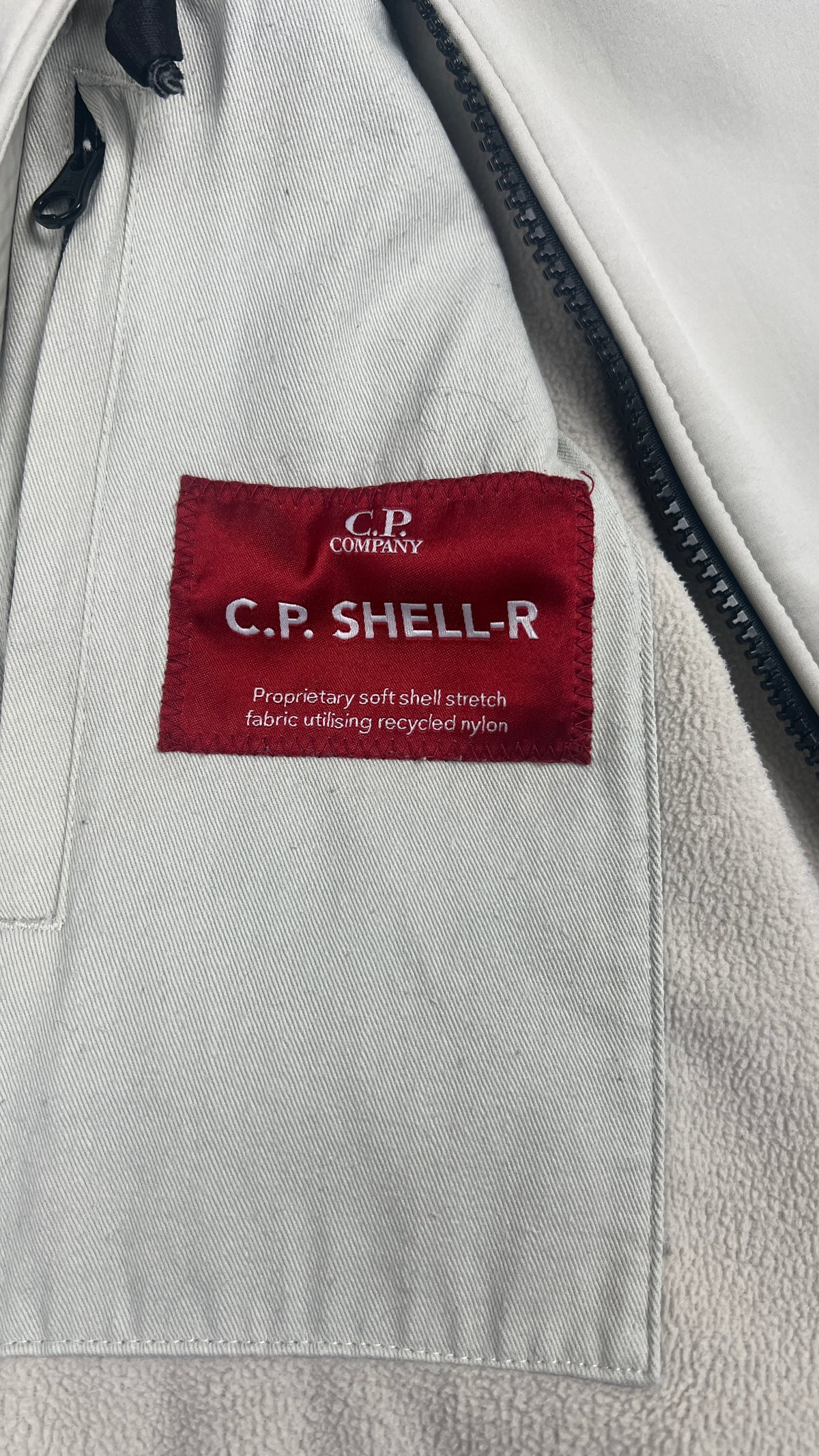 Veste C.P Company Shell-R Goggle Jacket, Crème, Taille 54 — photographie complémentaire 4