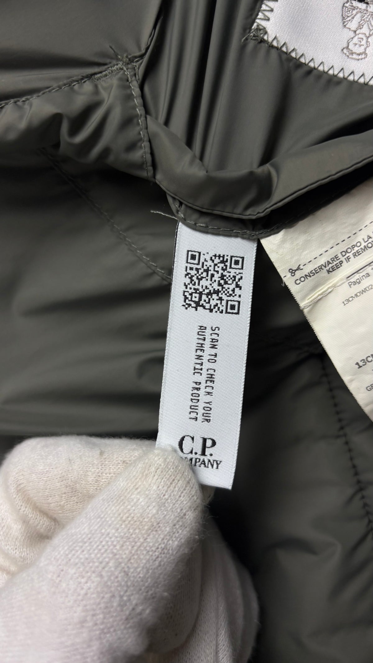 Veste Hybride à Capuche C.P Company Shell-R Goggle Kaki Taille 50 – photo complémentaire 4 – NB08 Shop