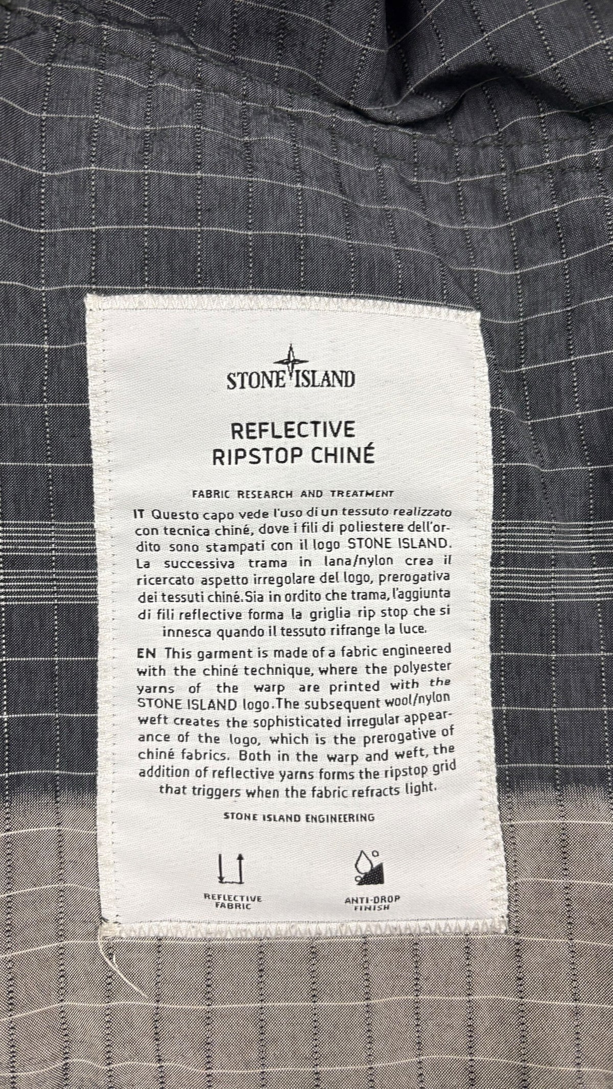 Stone Island Reflective Ripstop Marl jacket, grey, size M - view 5/6