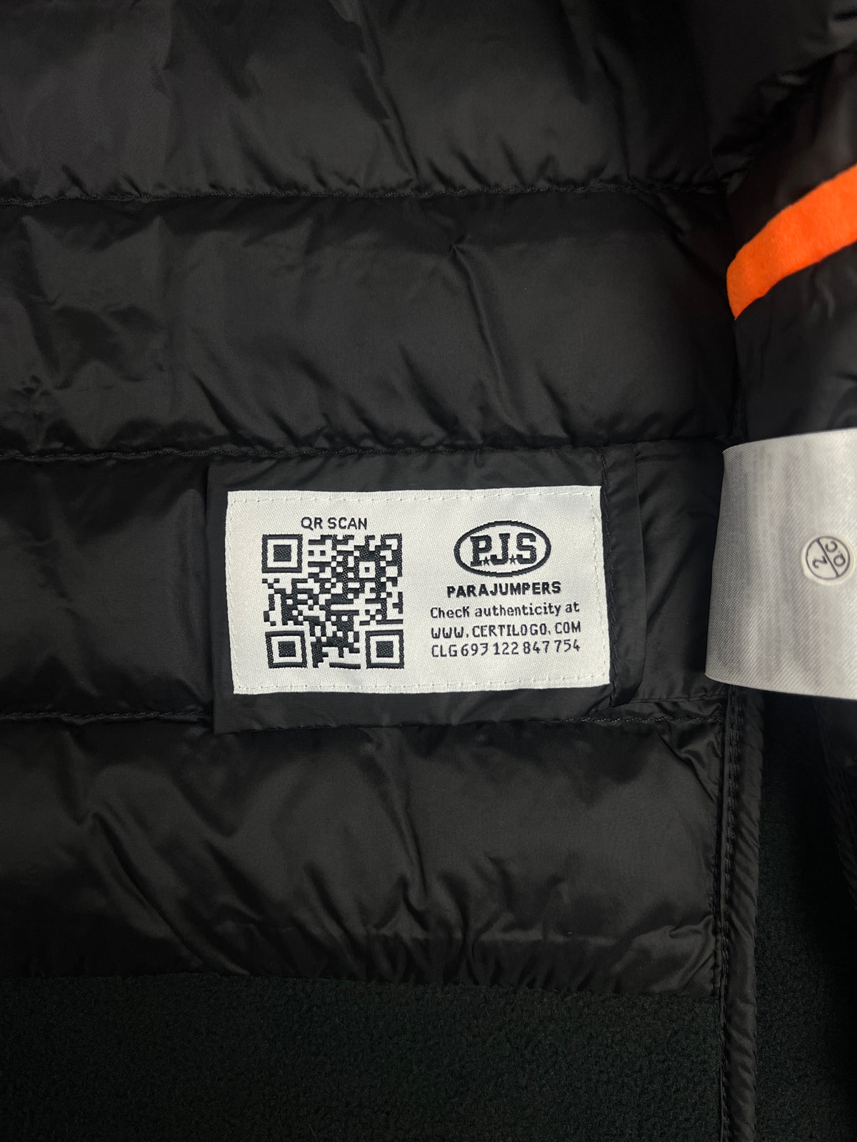 Veste Hybride à Capuche Parajumpers Nolan, Noir, Neuf — photographie complémentaire 7