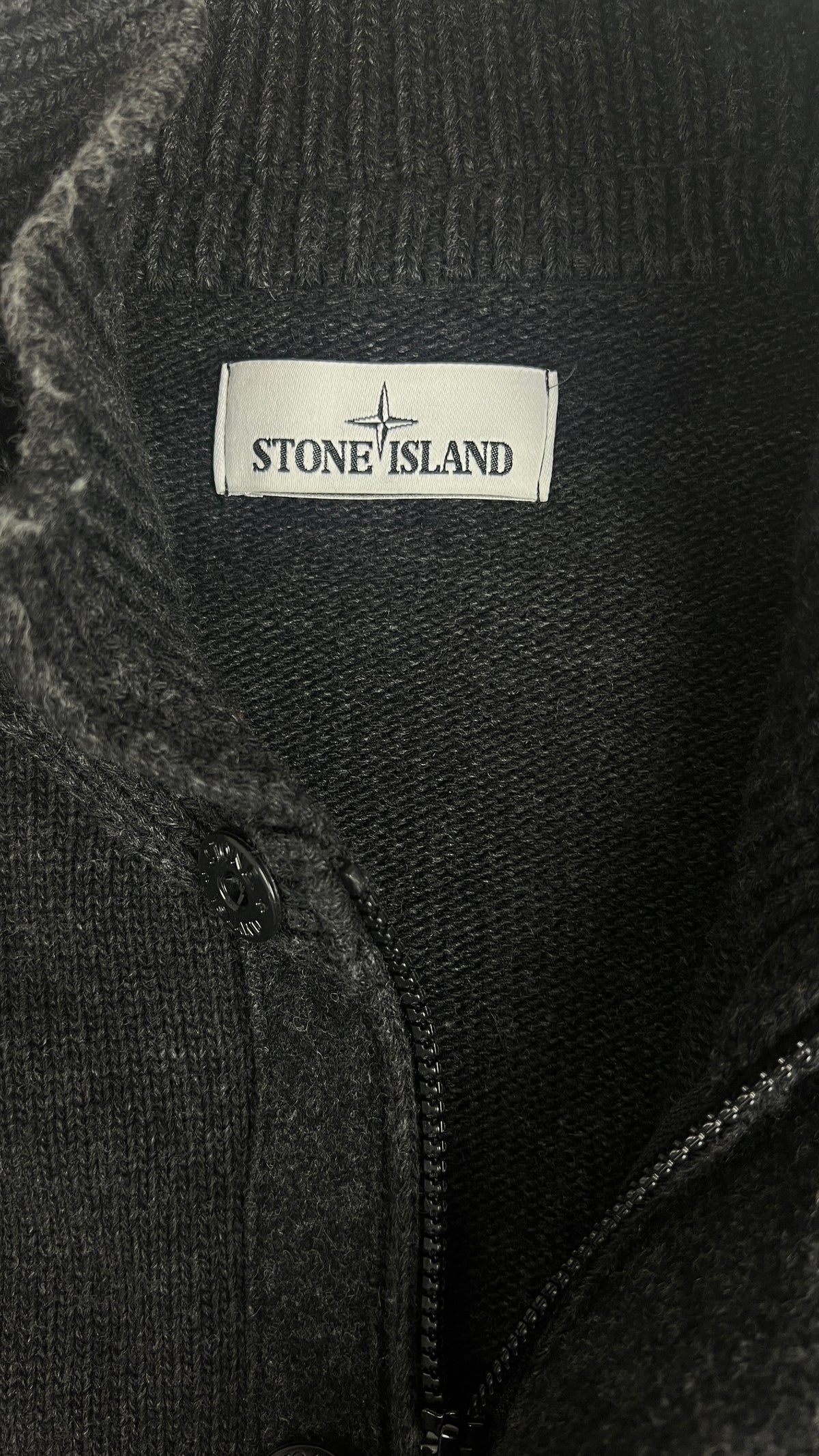 Cardigan Stone Island, Gris, Taille M — photographie complémentaire 4