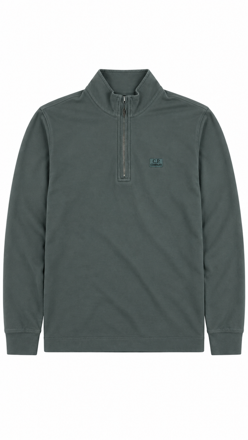 Pull Zippé C.P Company en Coton - Kaki - Taille XS