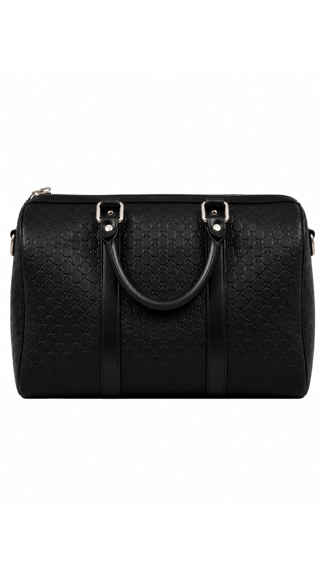 Sac à Main Gucci Boston Microguccissima noir taille UNI, seconde main authentifiée NB08, vue de dos — vue 2