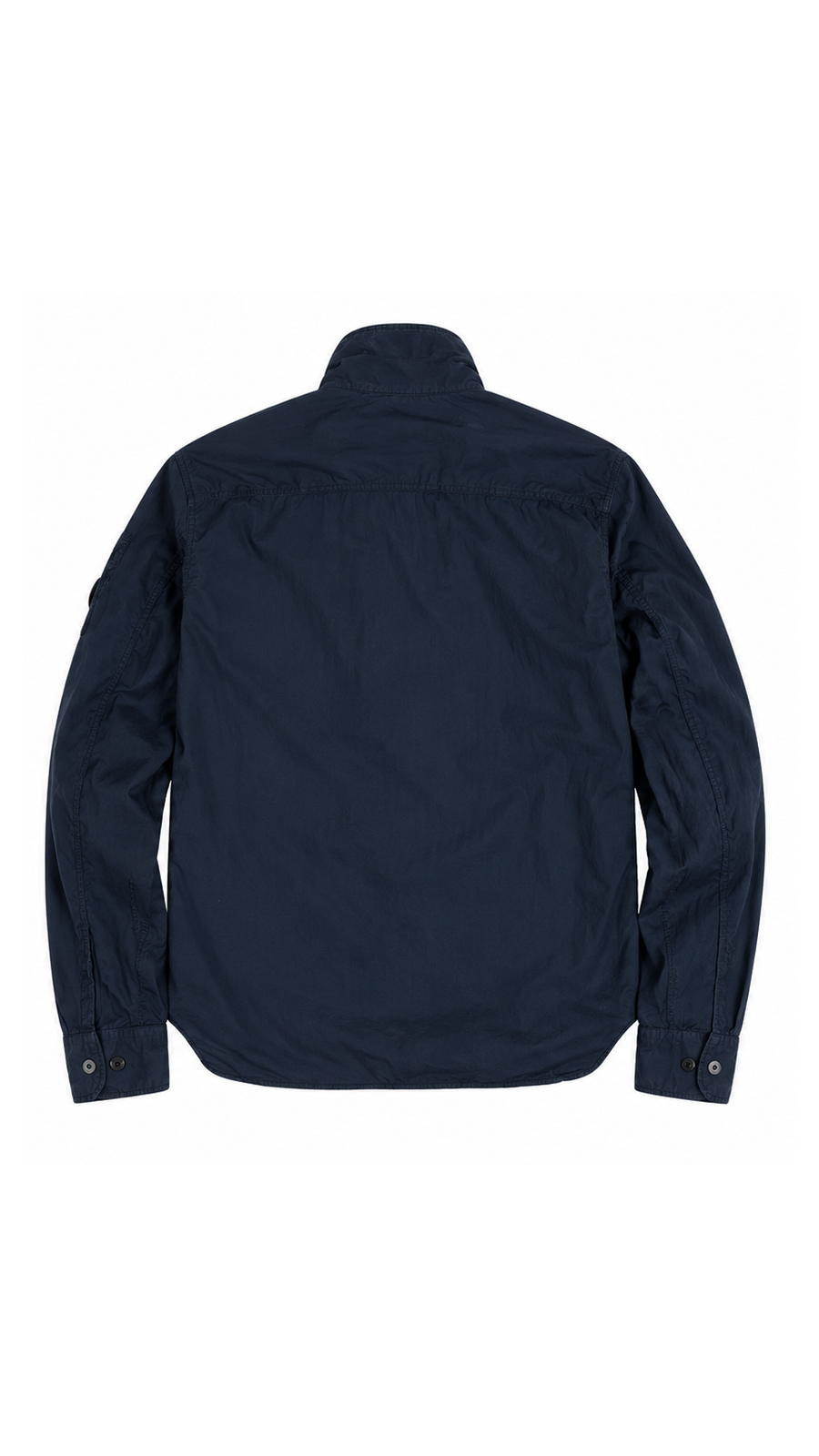 Sovracamicia con zip C.P Company in gabardine, Blu navy, Taglia S — altra vista del prodotto