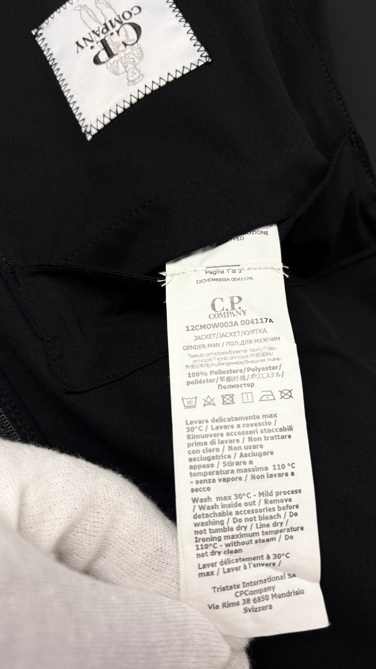 Veste C.P Company Pro-Tek noir taille 50 - vue 5/5