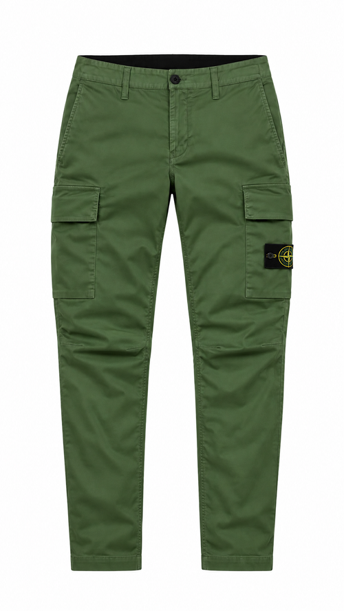 Pantalon Cargo Stone Island Skinny - Vert - Taille W34