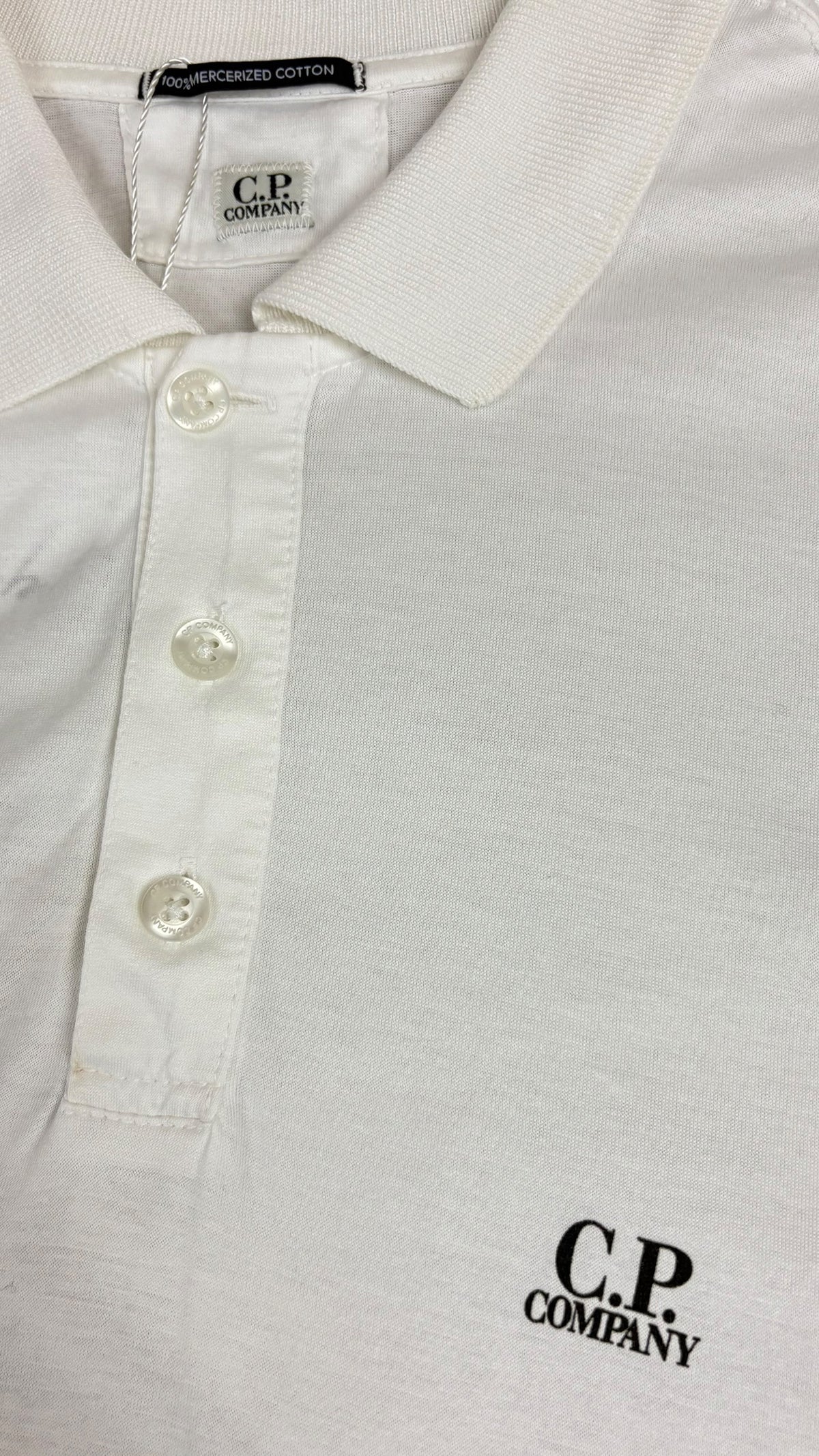 Polo C.P Company - Blanc - Taille S