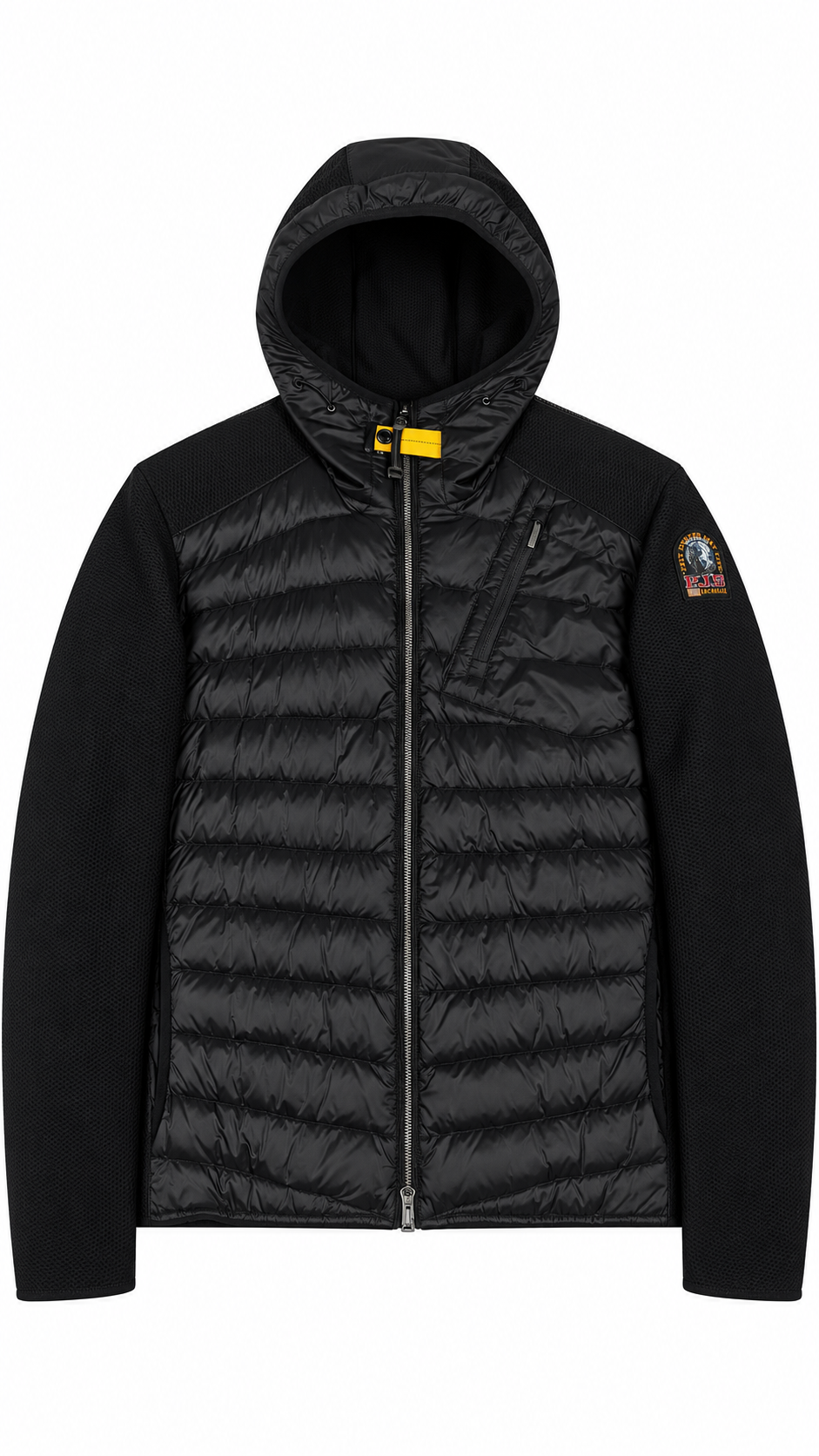 Veste Hybride à Capuche Parajumpers Nolan, Noir, Neuf — photographie principale