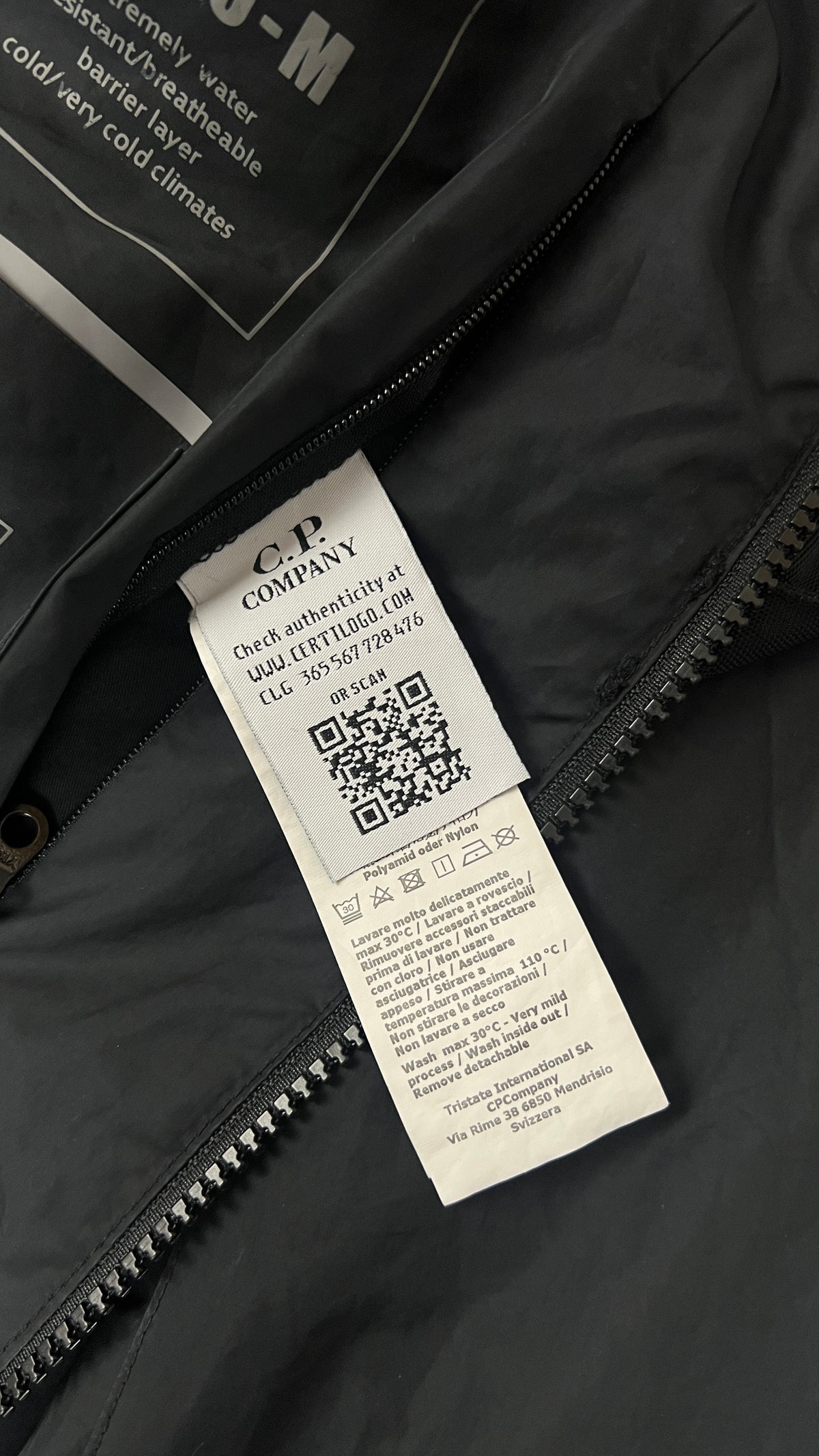 Veste C.P Company Micro-M Goggle Jacket, Noir, Taille 50 — photographie complémentaire 4
