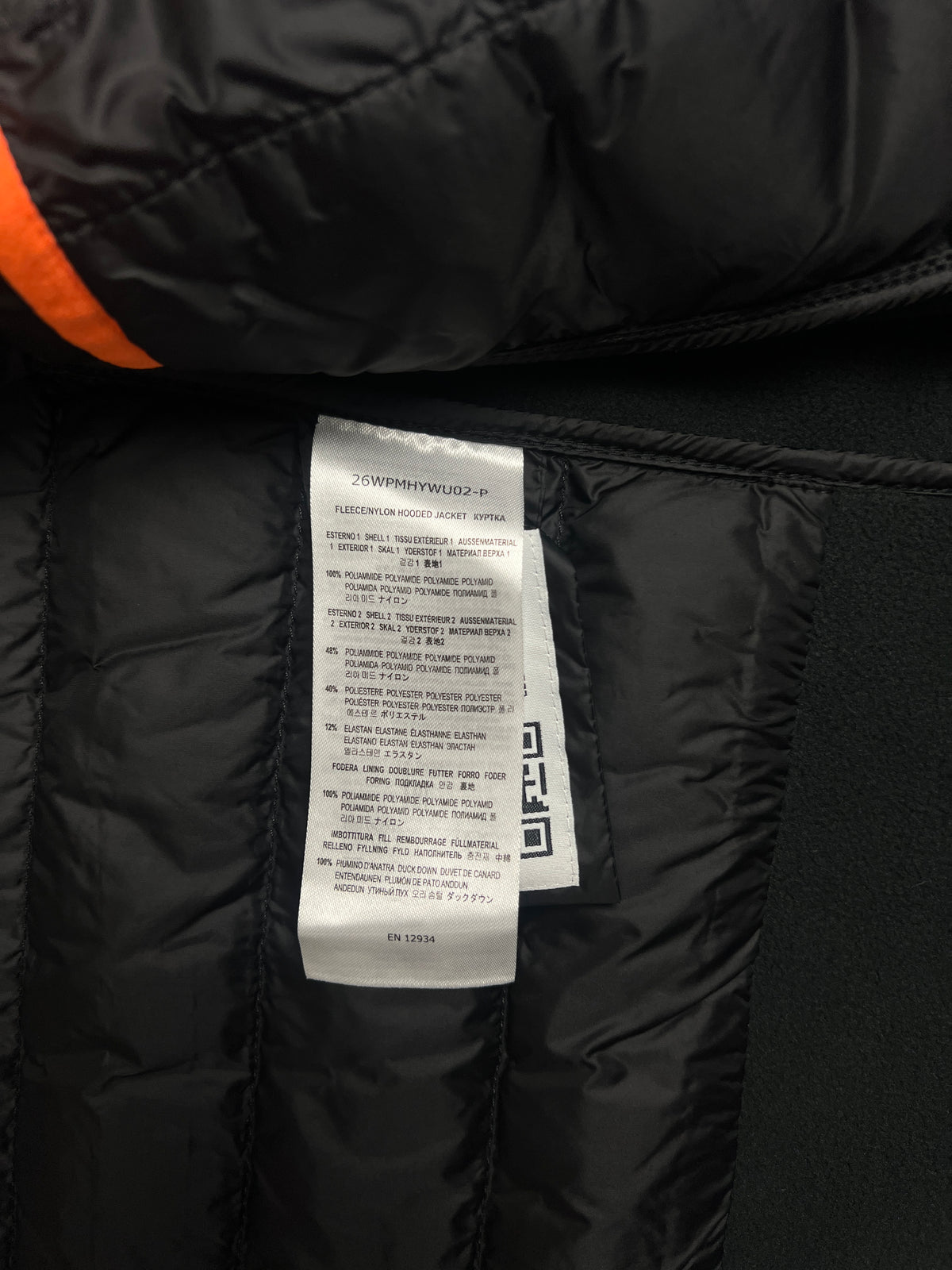 Veste Hybride à Capuche Parajumpers Nolan, Noir, Neuf — photographie complémentaire 6