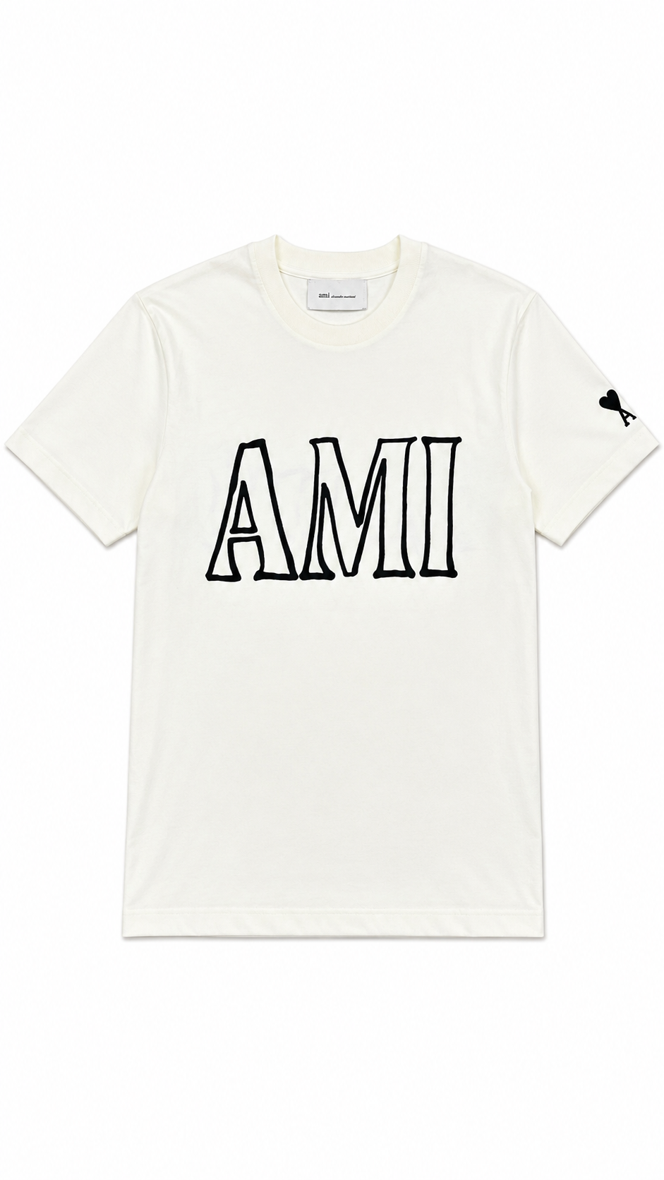 Ami Paris Print T-shirt - White - New